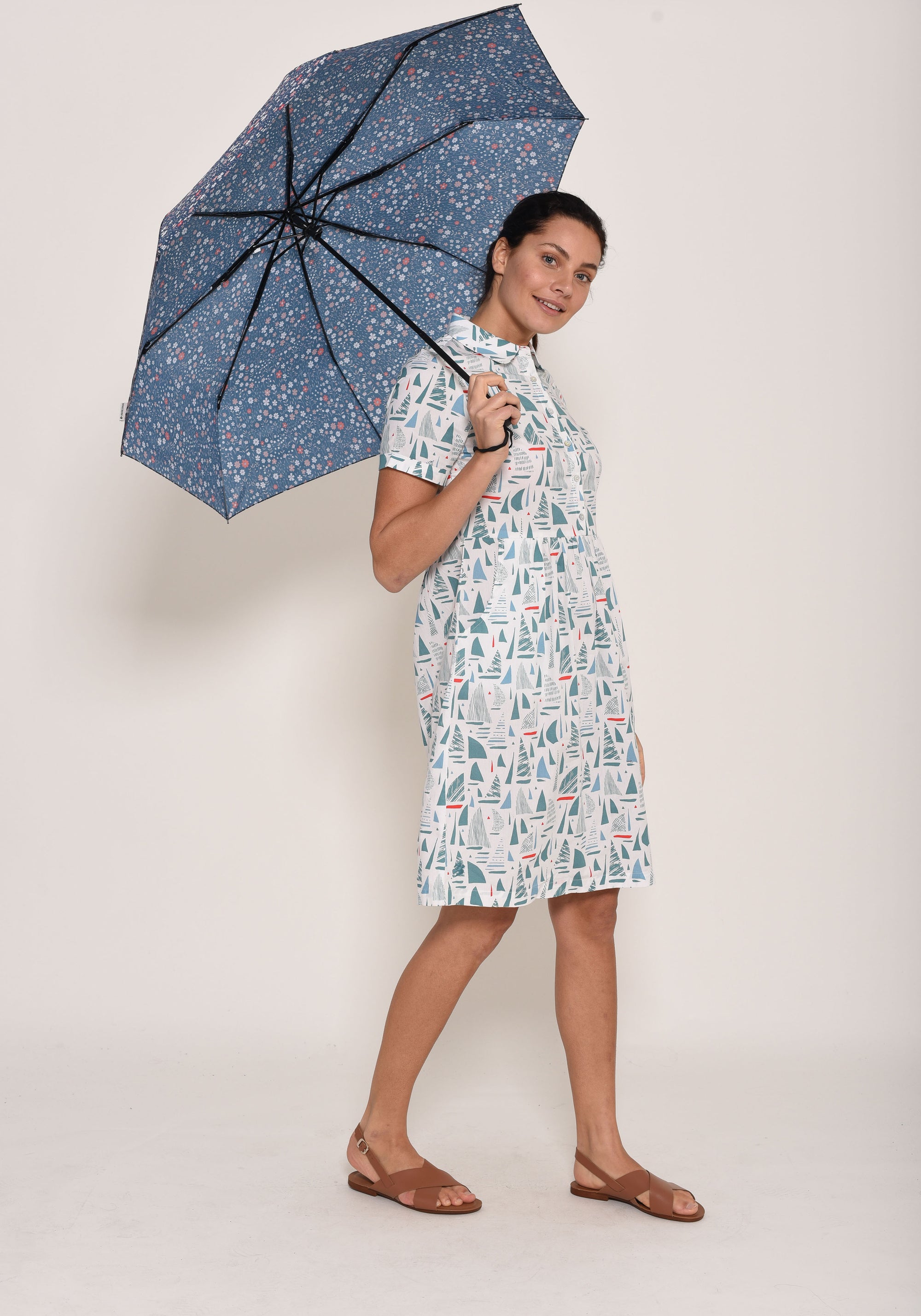 Ditsy Print Umbrella
