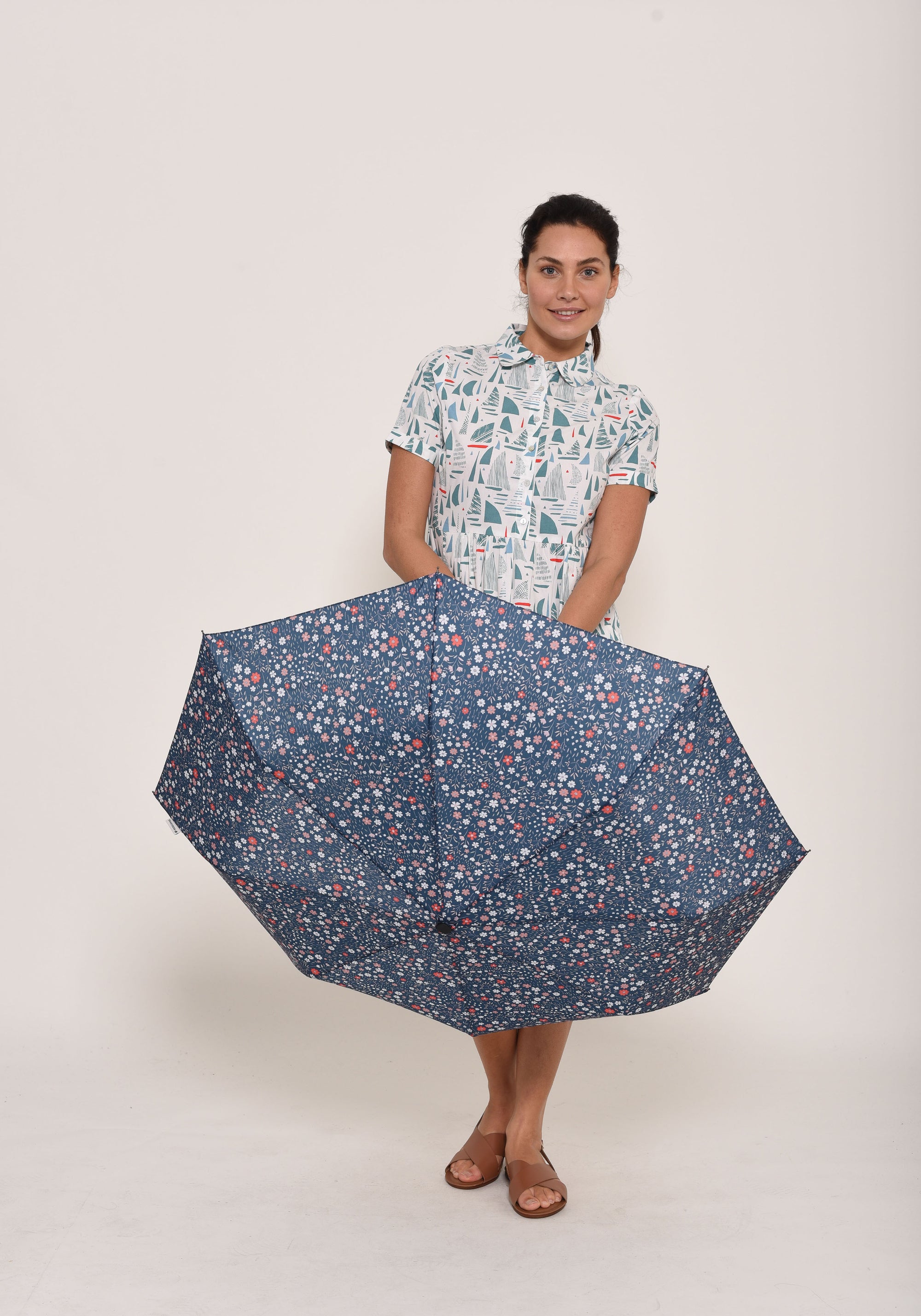 Ditsy Print Umbrella