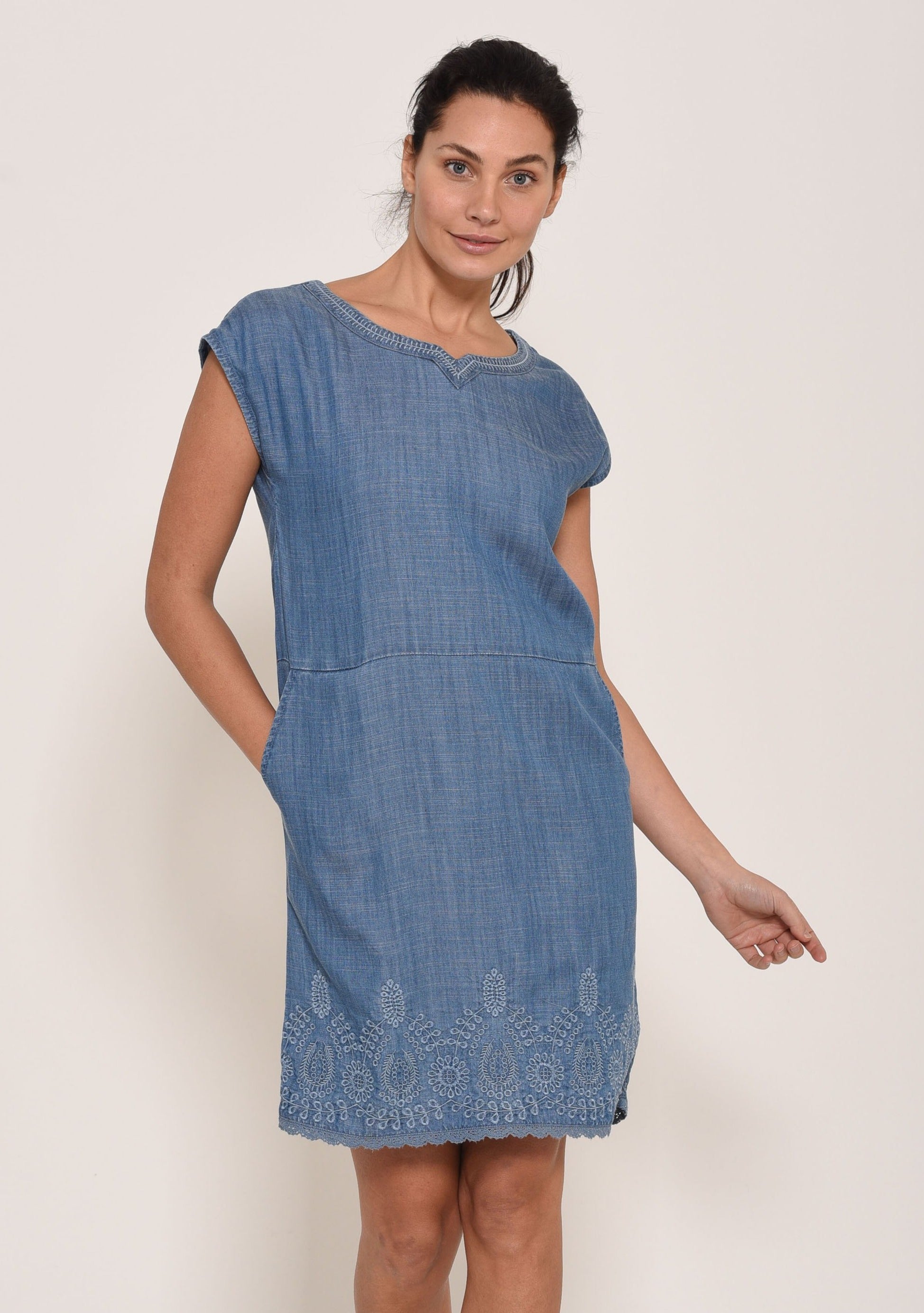 Broderie Anglaise Shift Dress