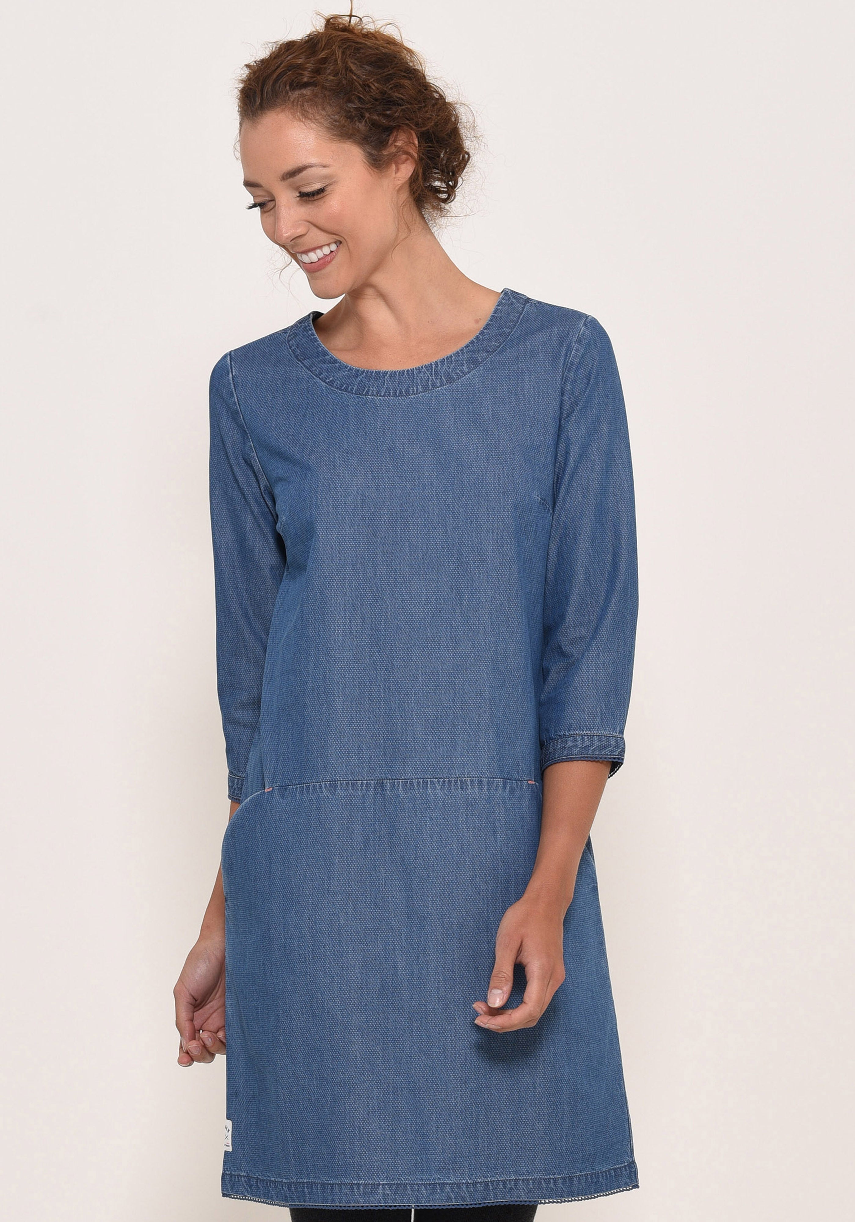 brakeburn denim dress Womens Navy Jetty Midi Dress