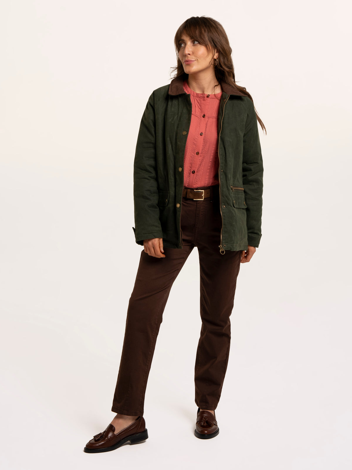 Pear Cord Collar Barn Jacket