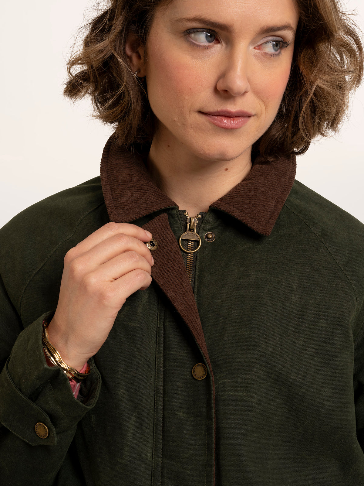 Pear Cord Collar Barn Jacket