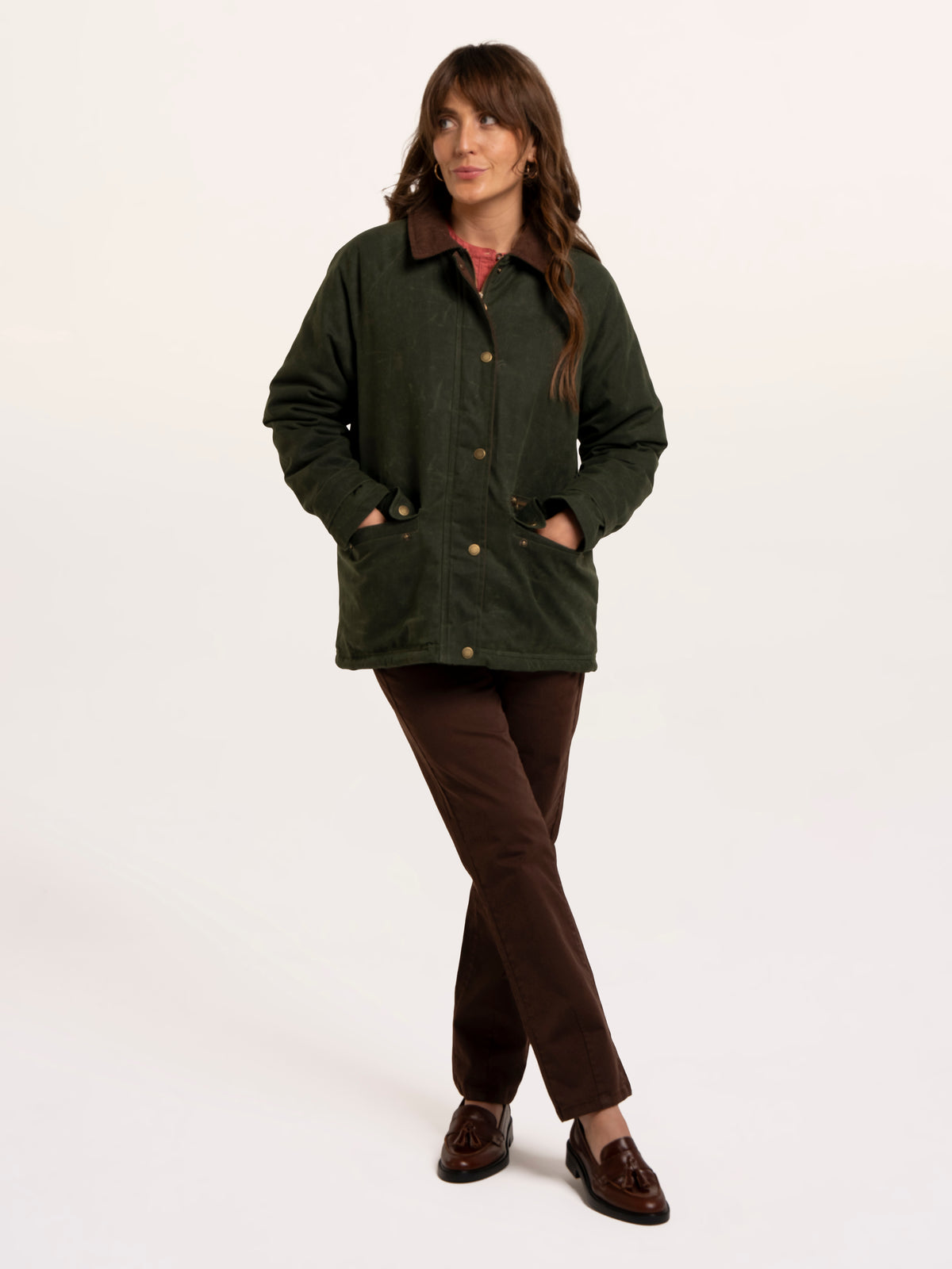 Pear Cord Collar Barn Jacket