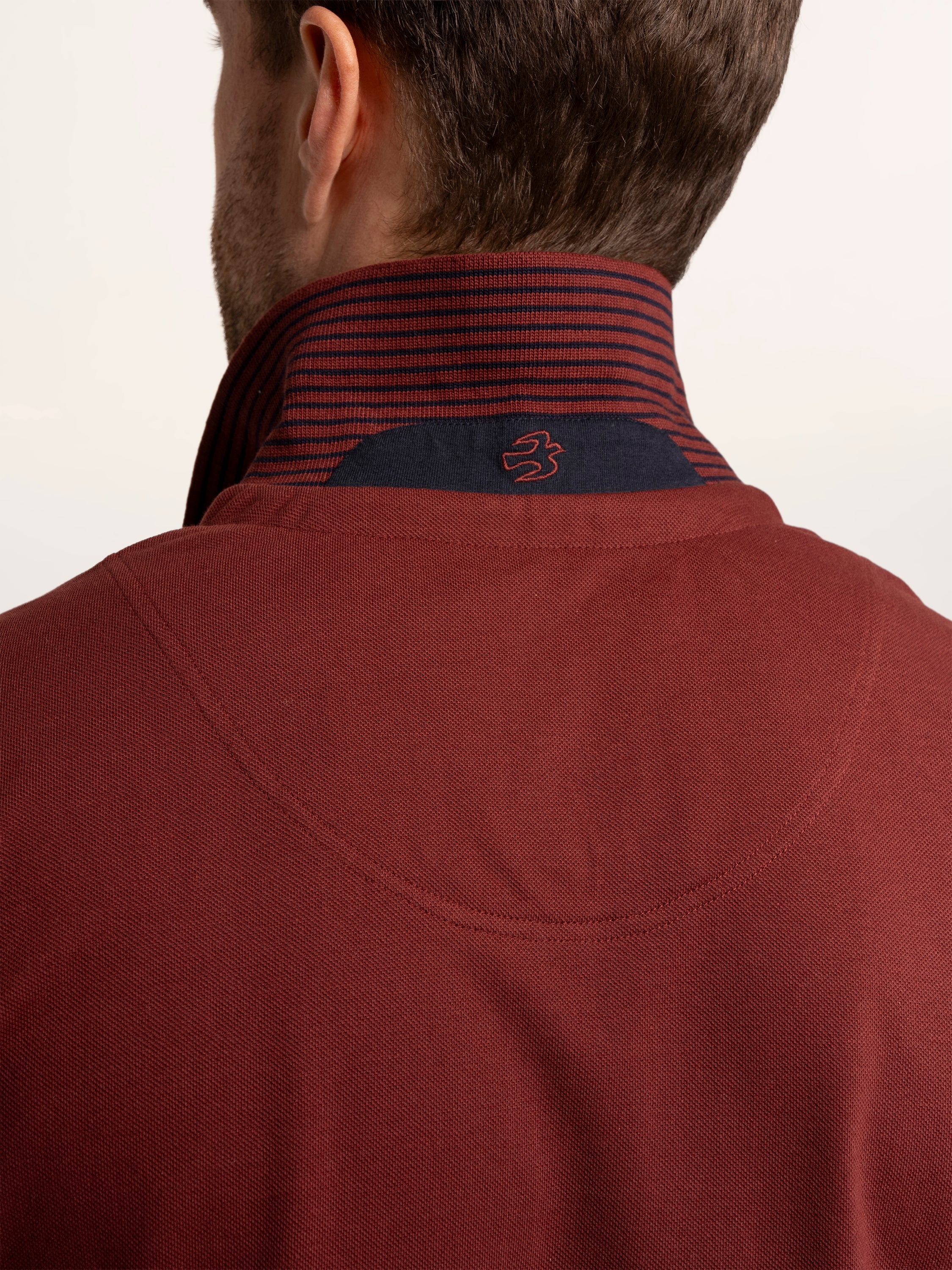 Burgundy Saintbury Pique Polo