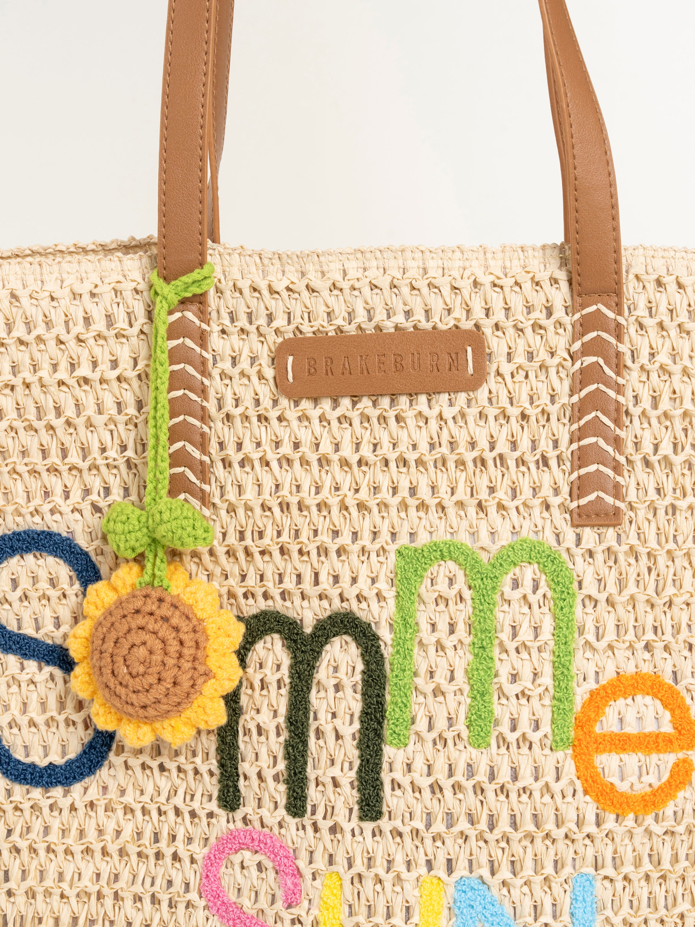 Summer Sun Raffia Beach Bag