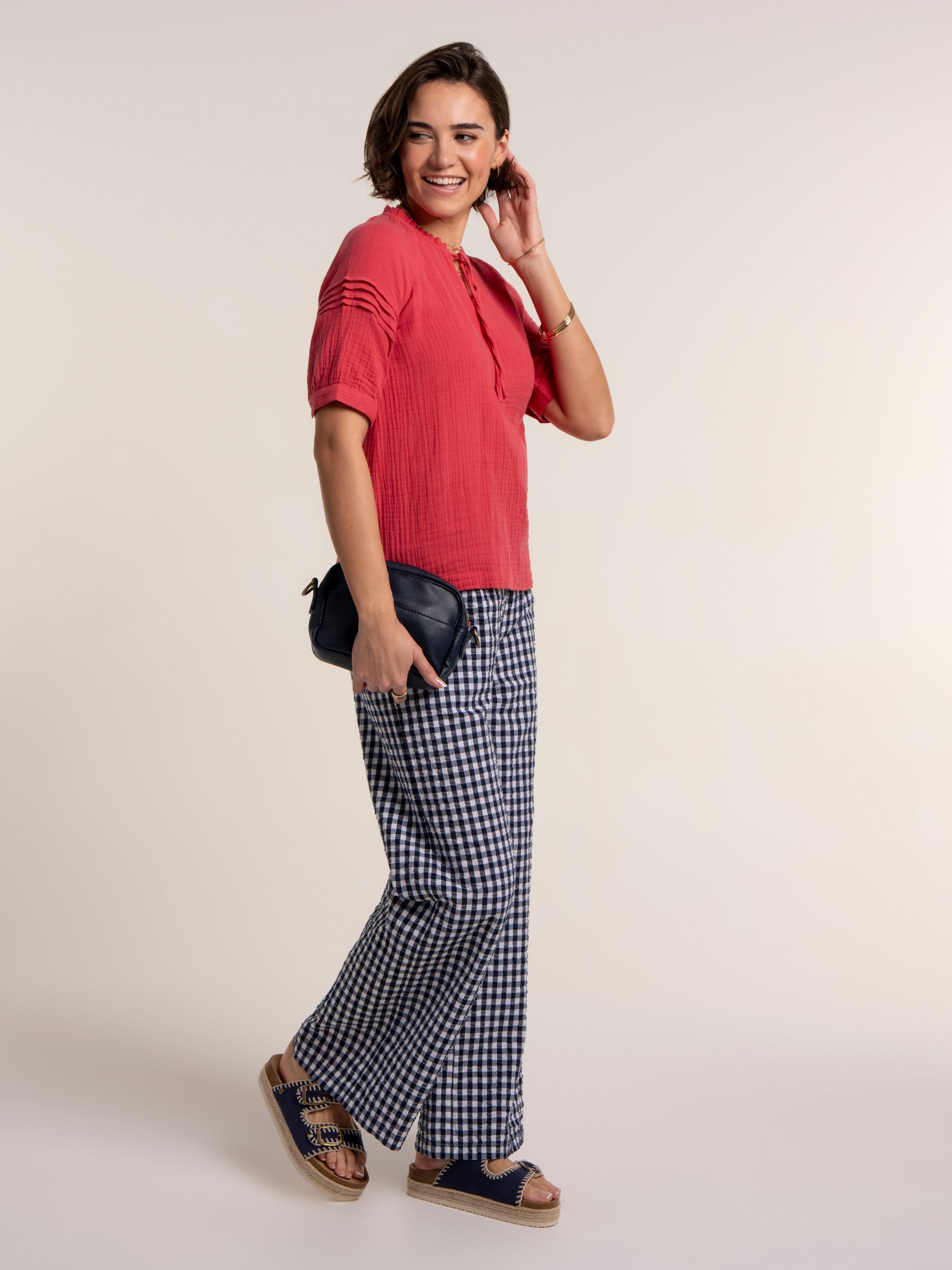 Becky Double Cloth Blouse