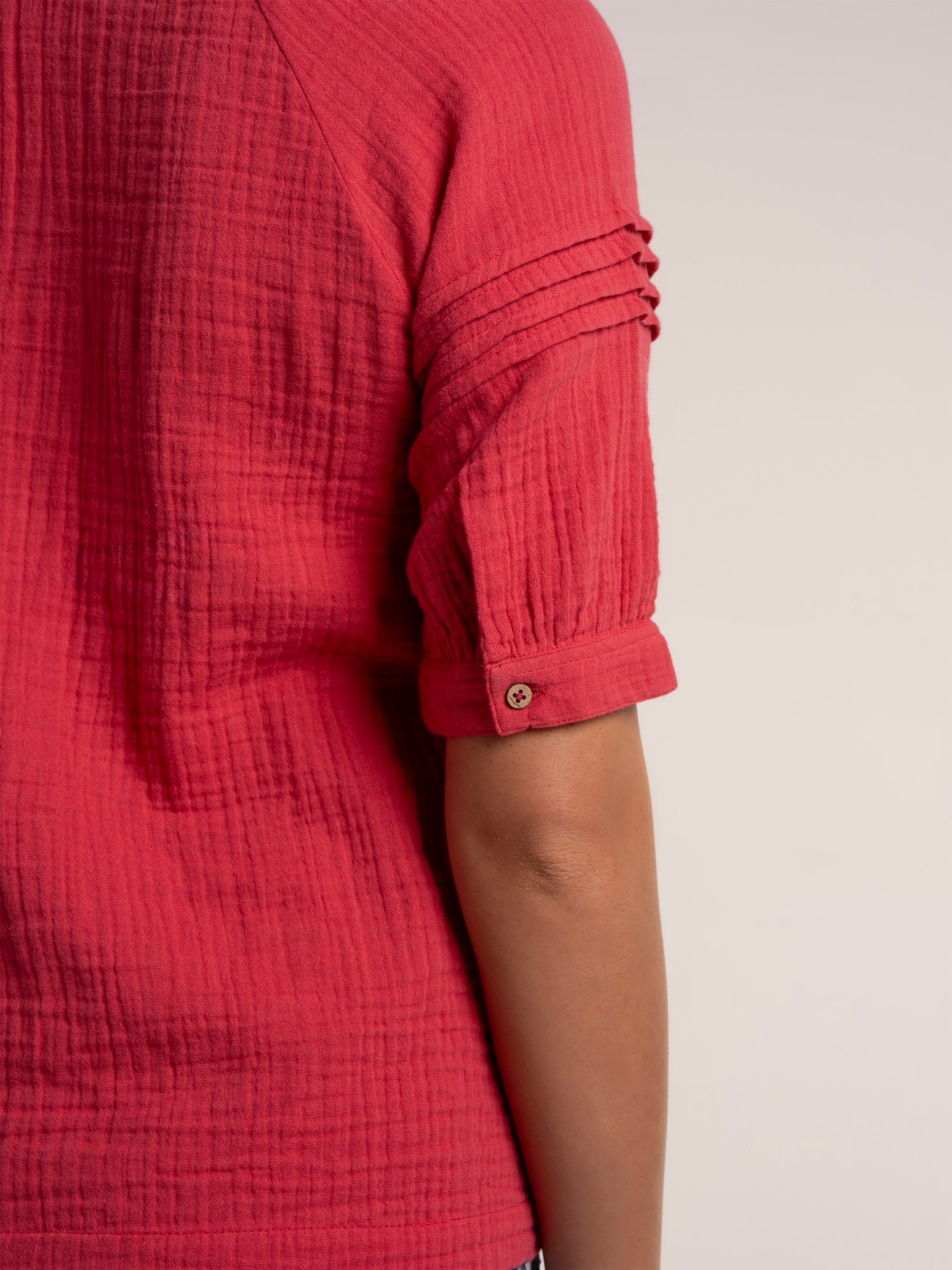 Becky Double Cloth Blouse