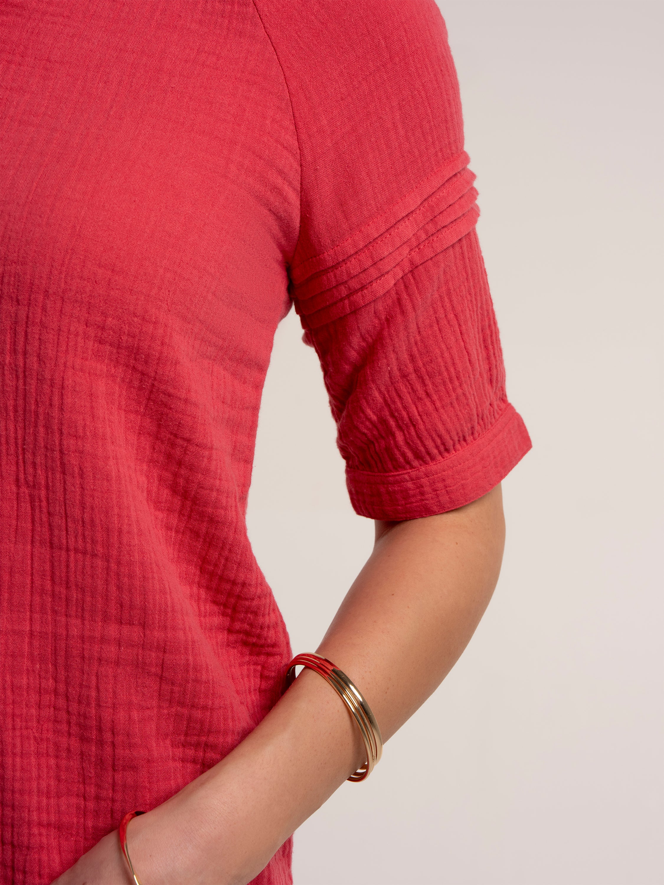 Becky Double Cloth Blouse