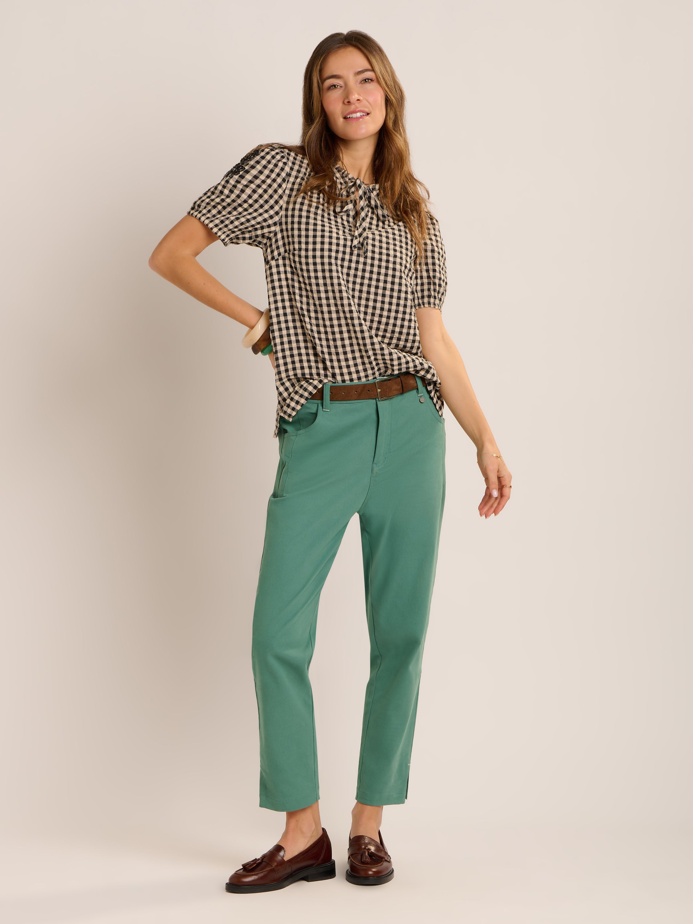 Maria Gingham Blouse