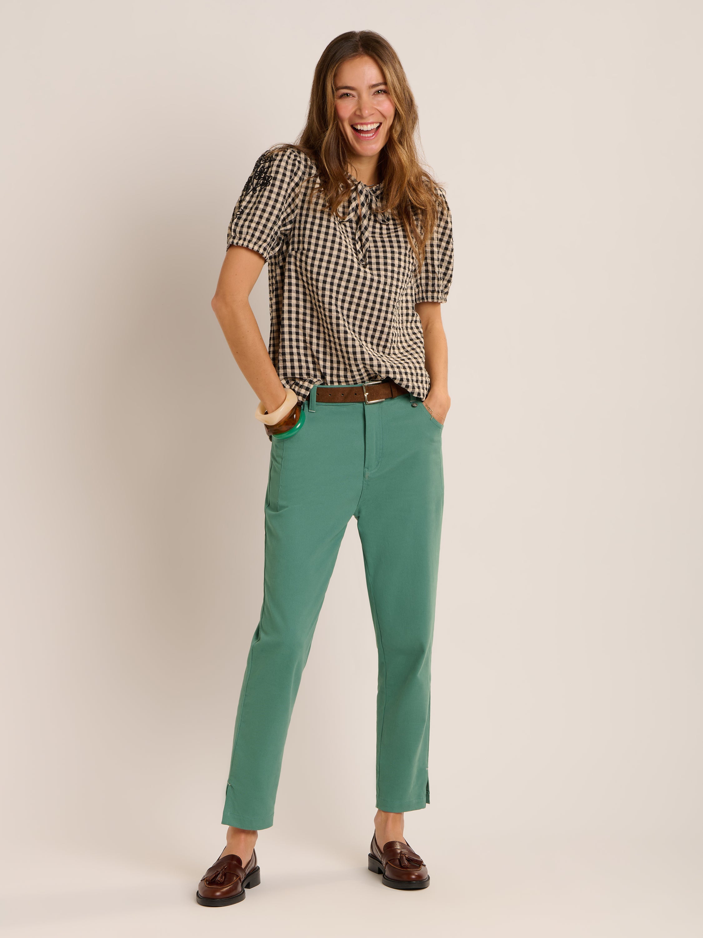 Maria Gingham Blouse