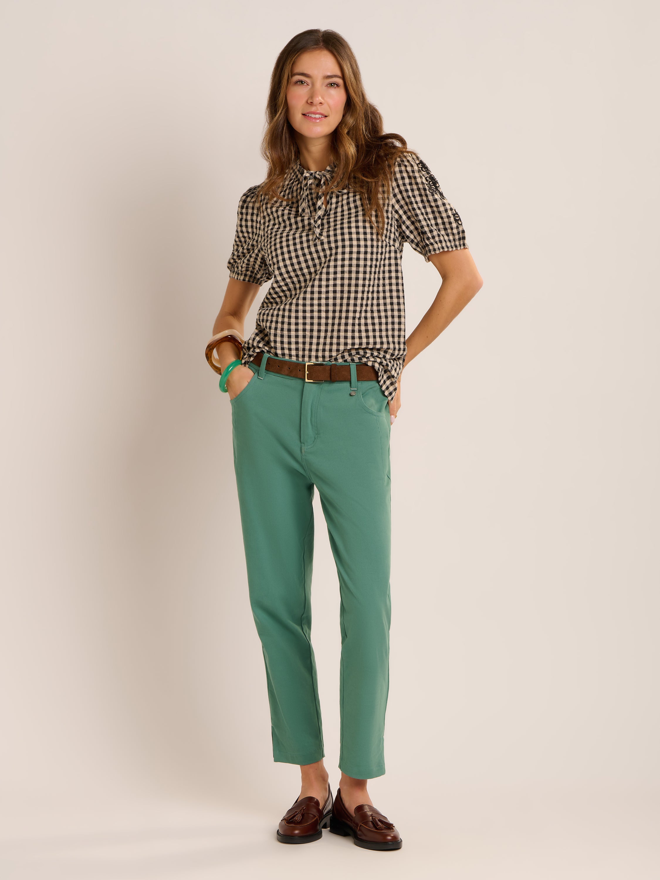 Maria Gingham Blouse