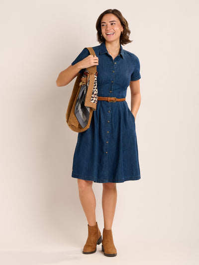 Antonia Knee Length Denim Dress