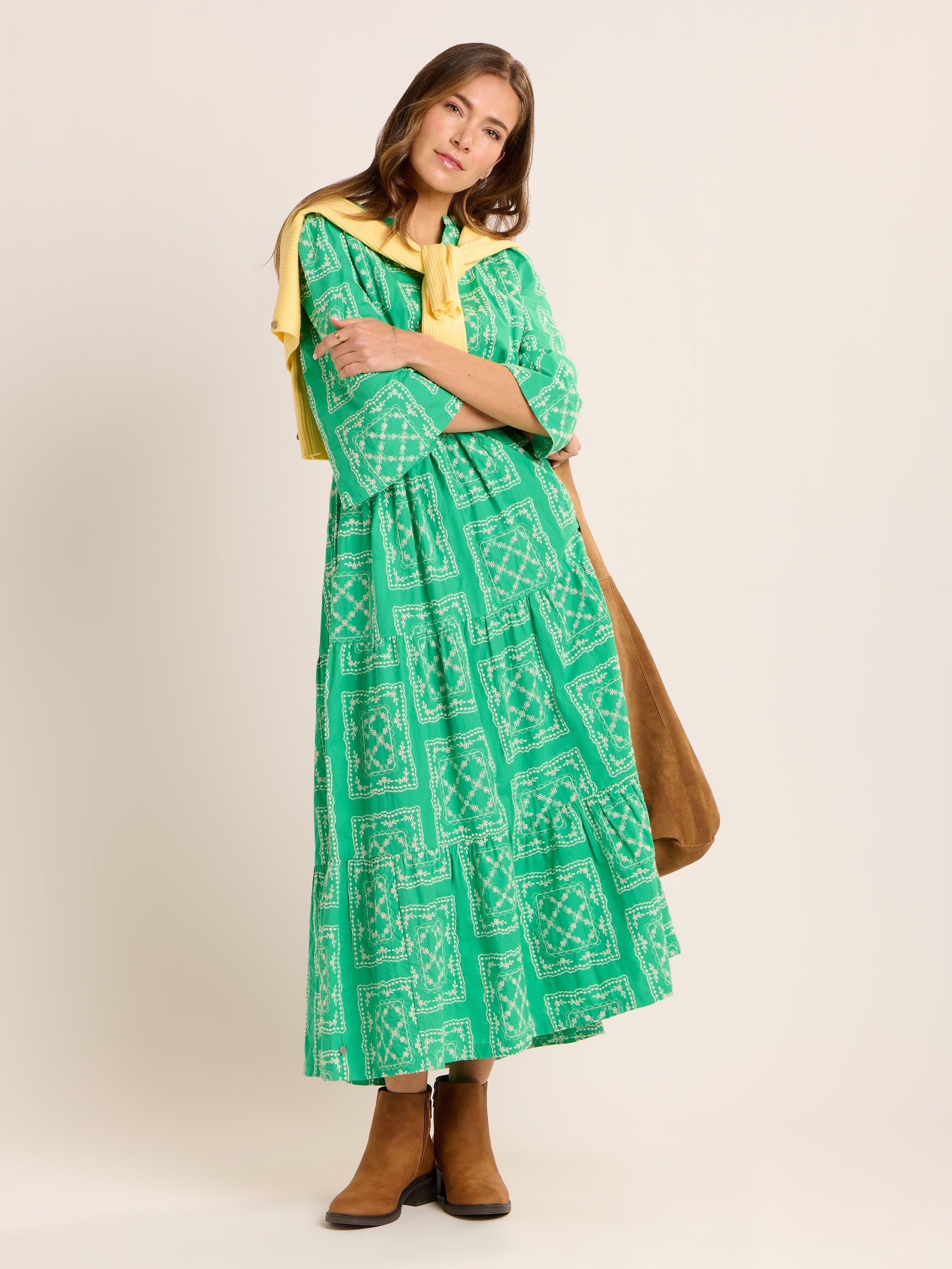Clarisa Embroidered Maxi Dress