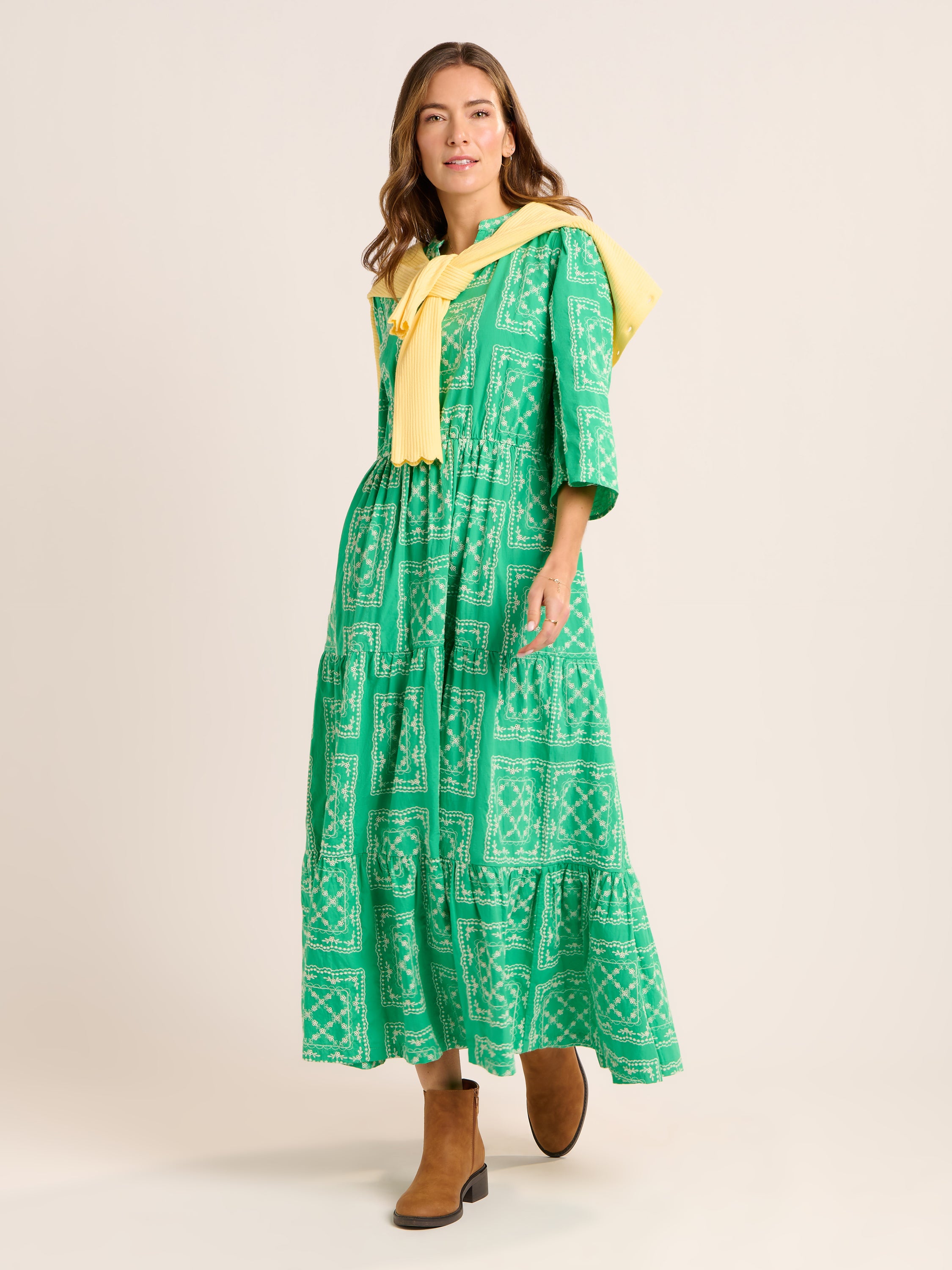 Clarisa Embroidered Maxi Dress