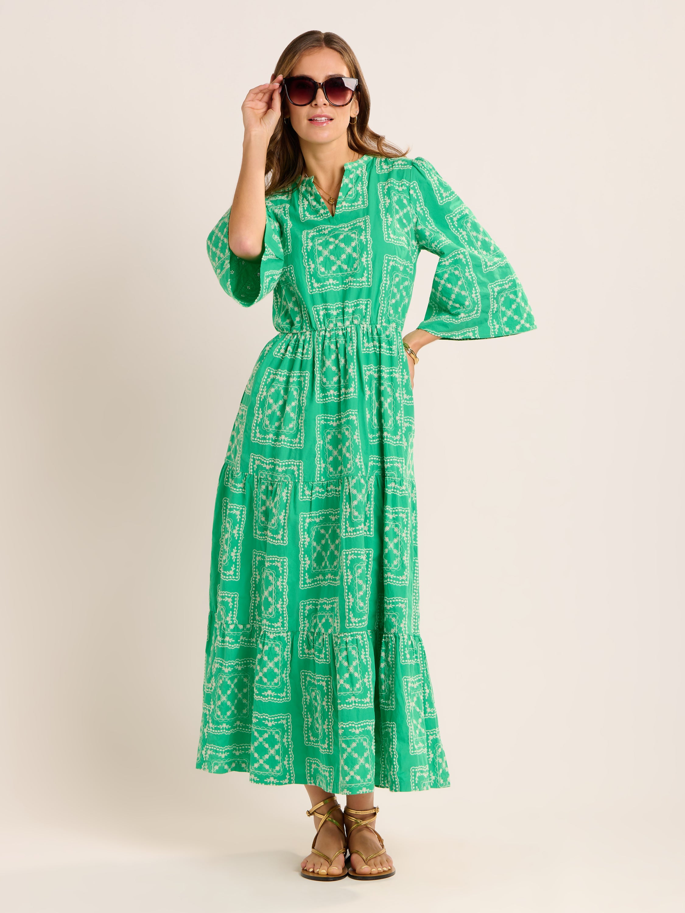 Clarisa Embroidered Maxi Dress
