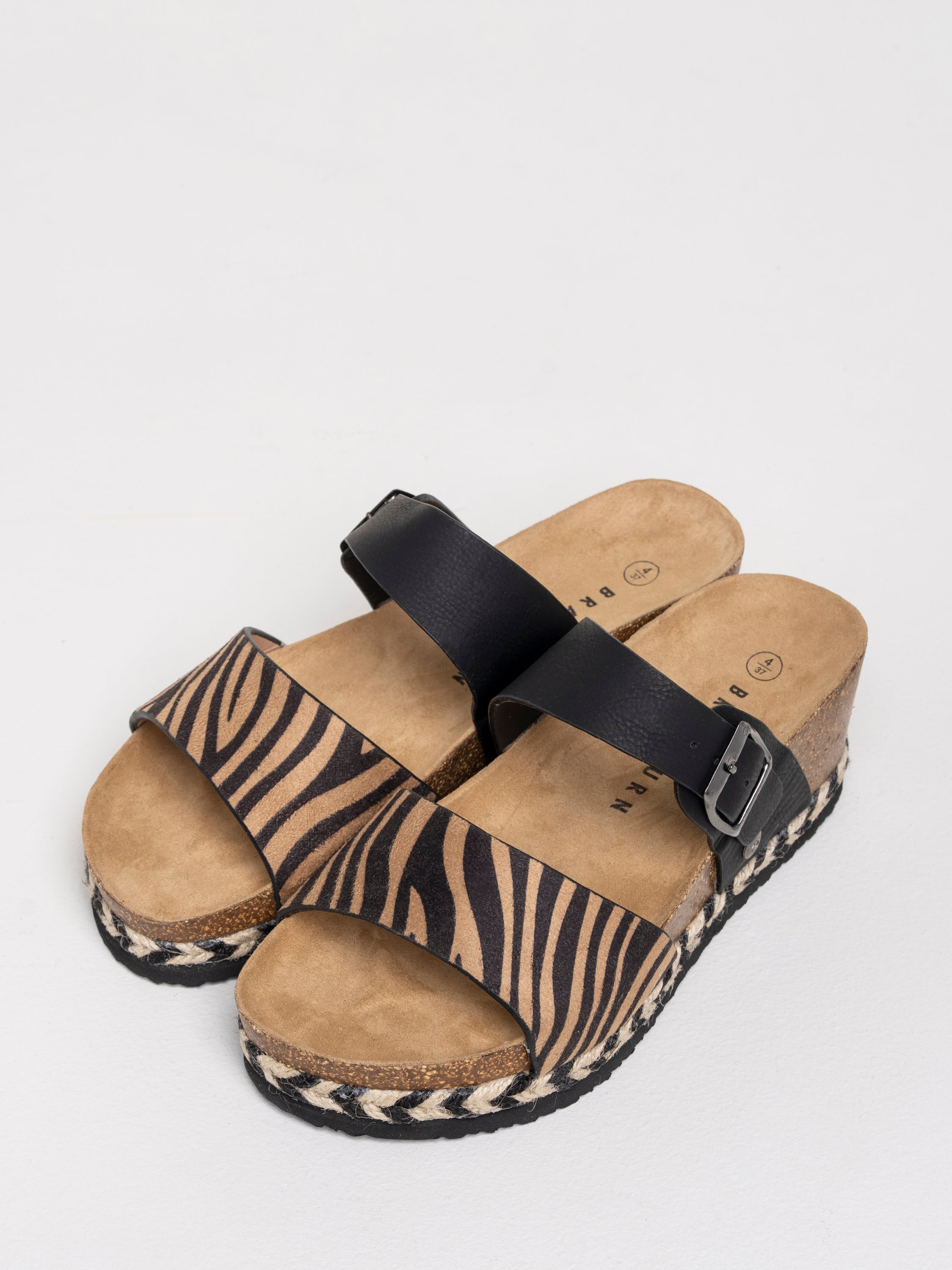 Holton Zebra Wedge Sandal