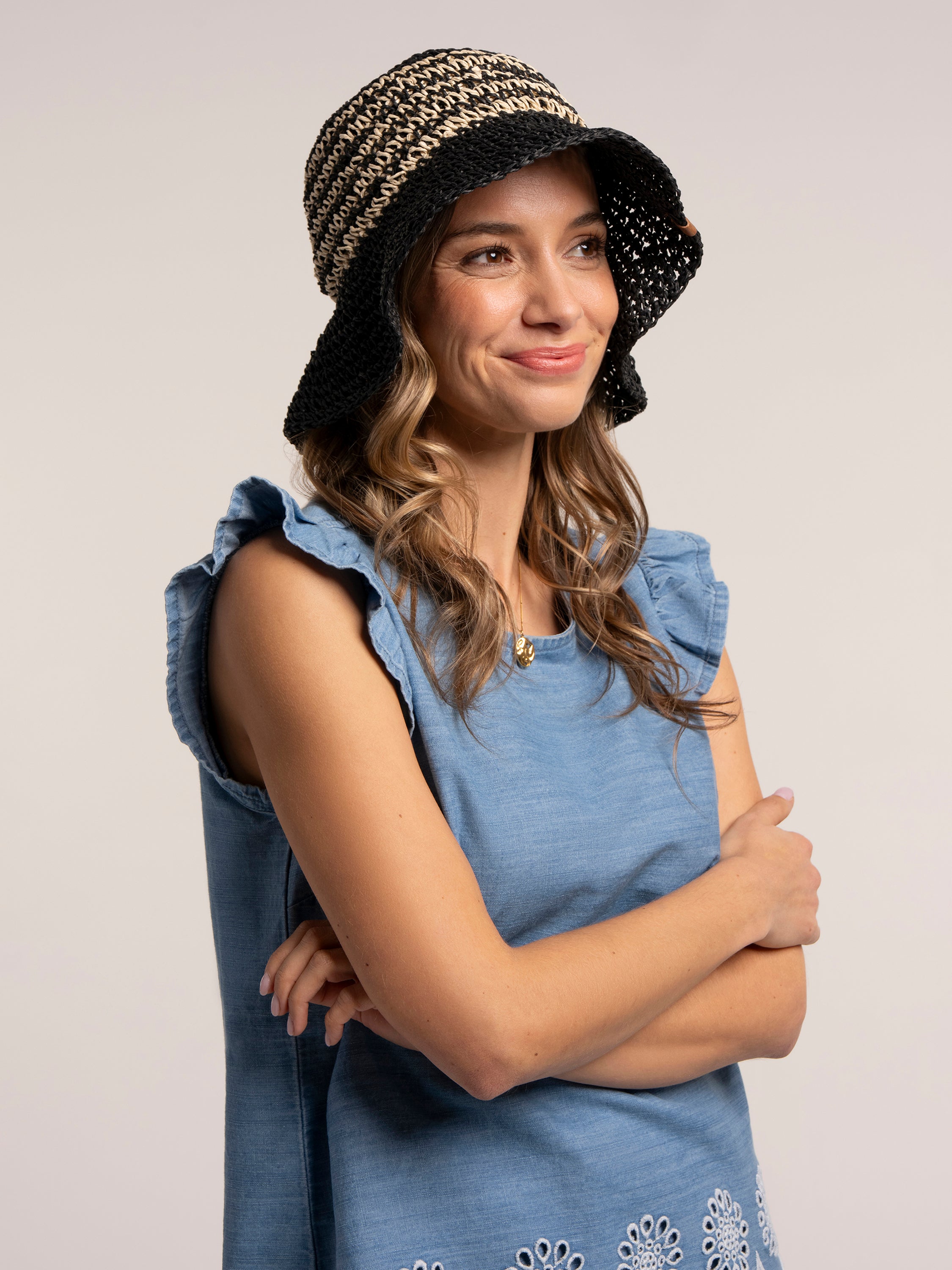 Sopley Paper Straw Bucket Hat