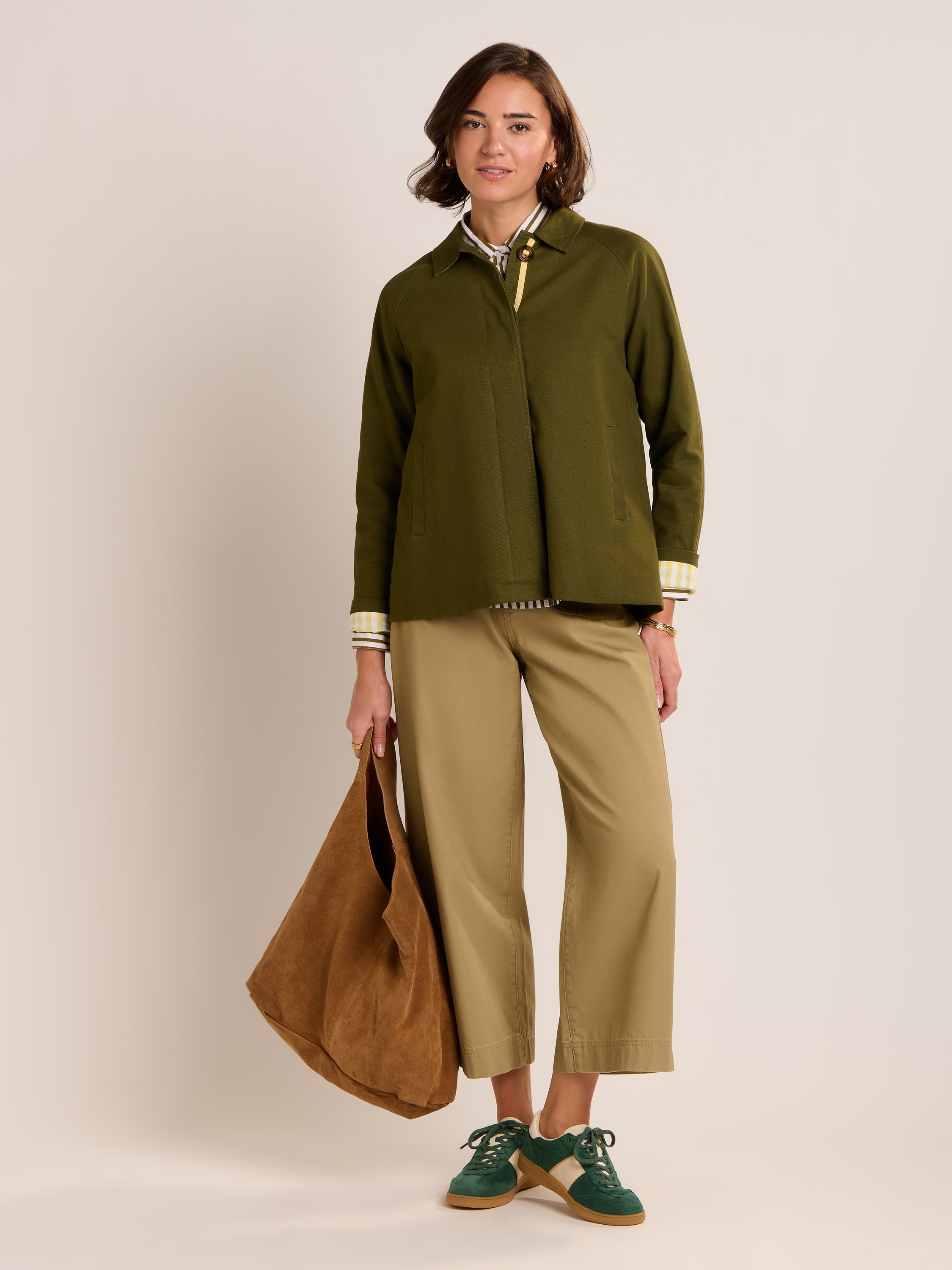 Emilia Cropped Trench Coat
