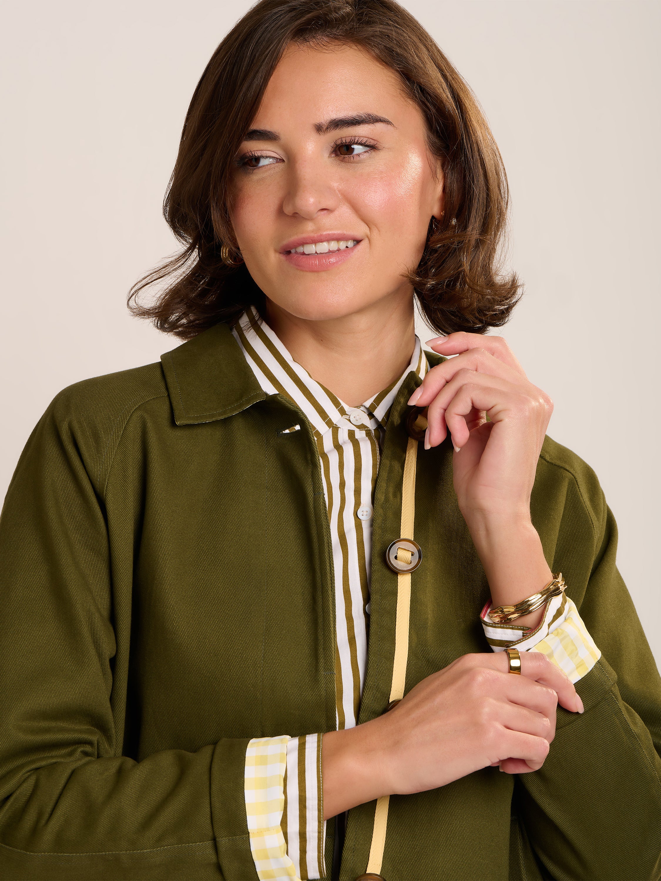 Emilia Cropped Trench Coat