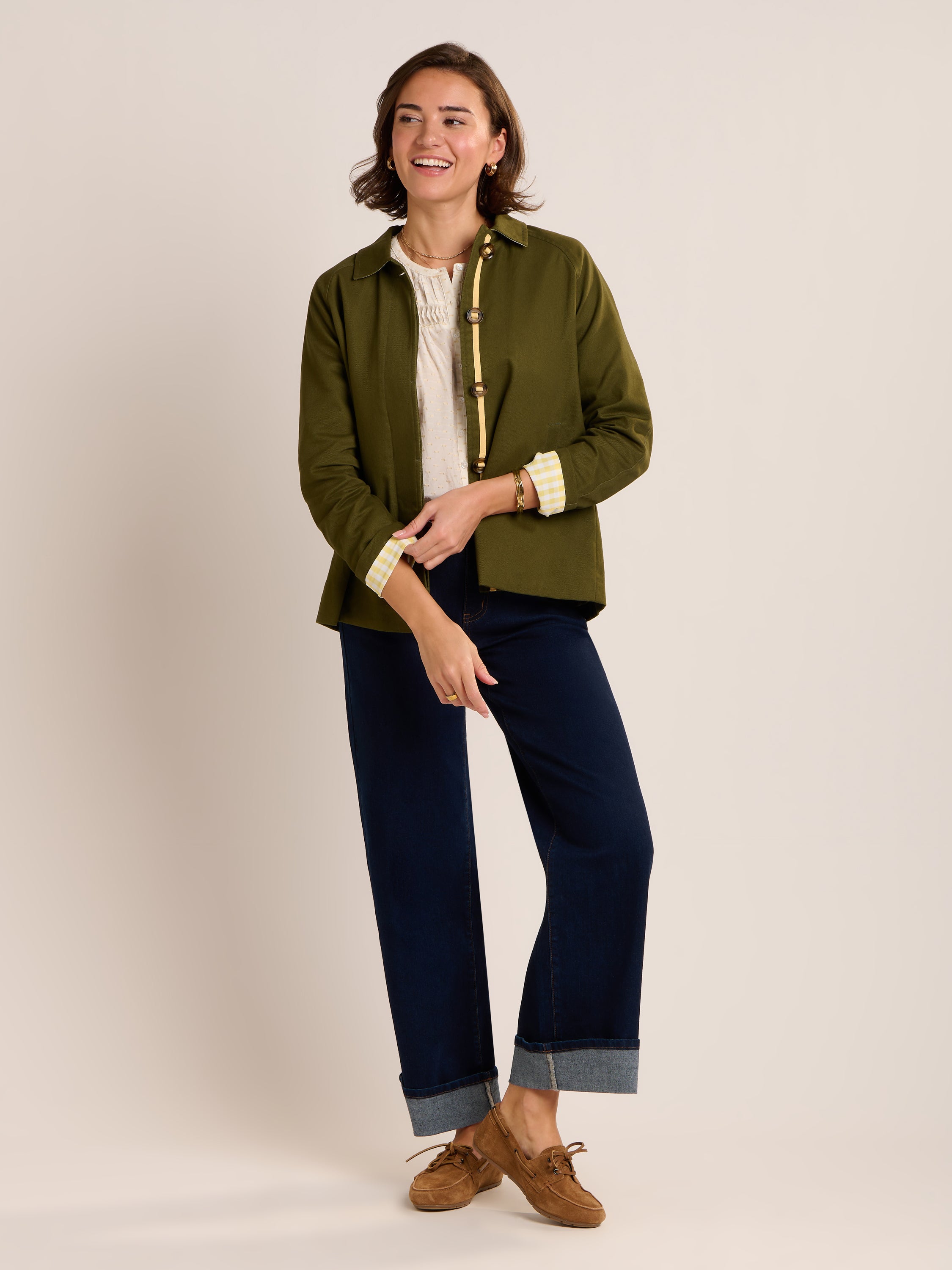 Emilia Cropped Trench Coat