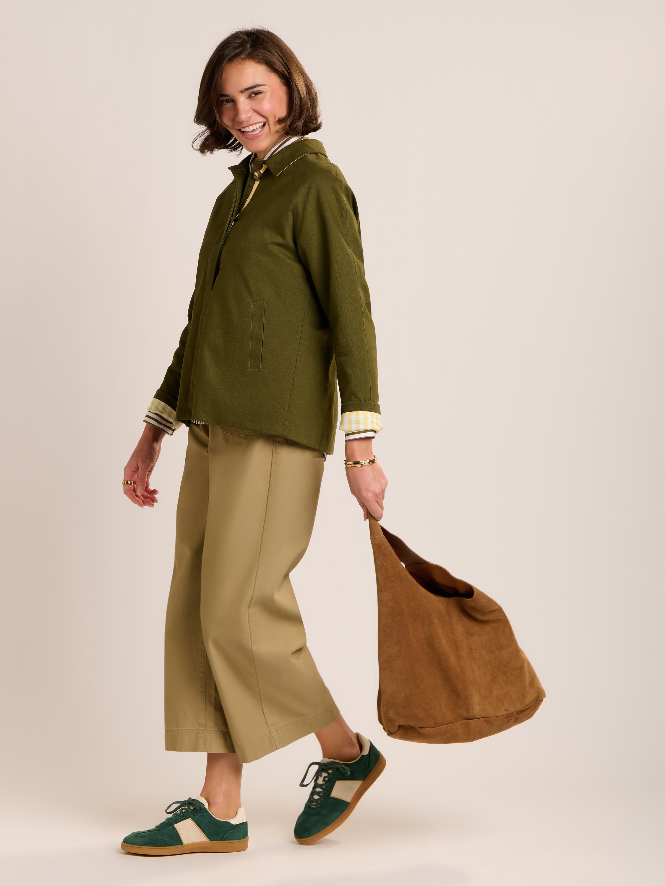 Emilia Cropped Trench Coat