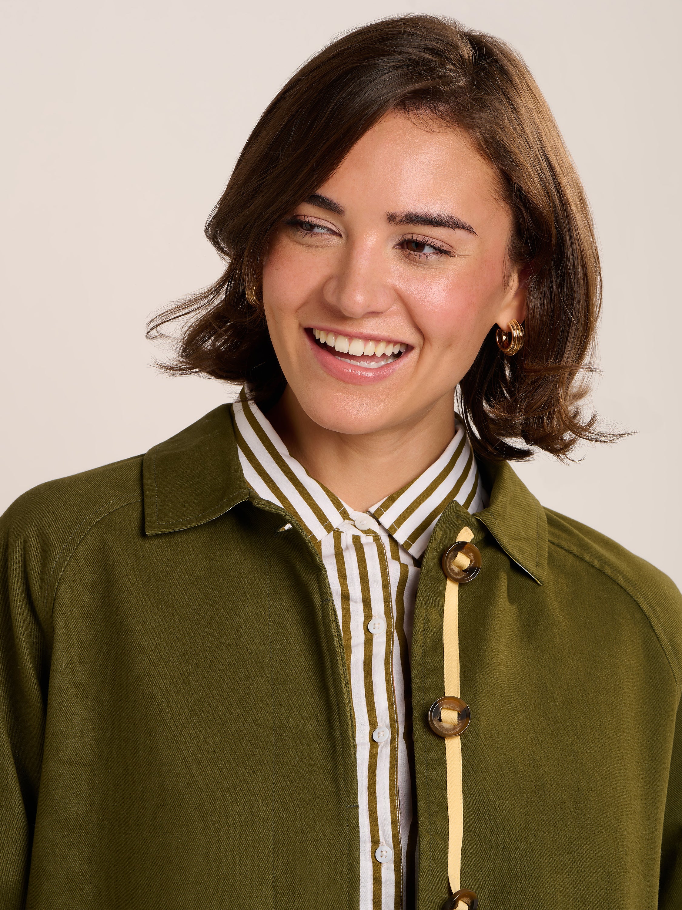 Emilia Cropped Trench Coat