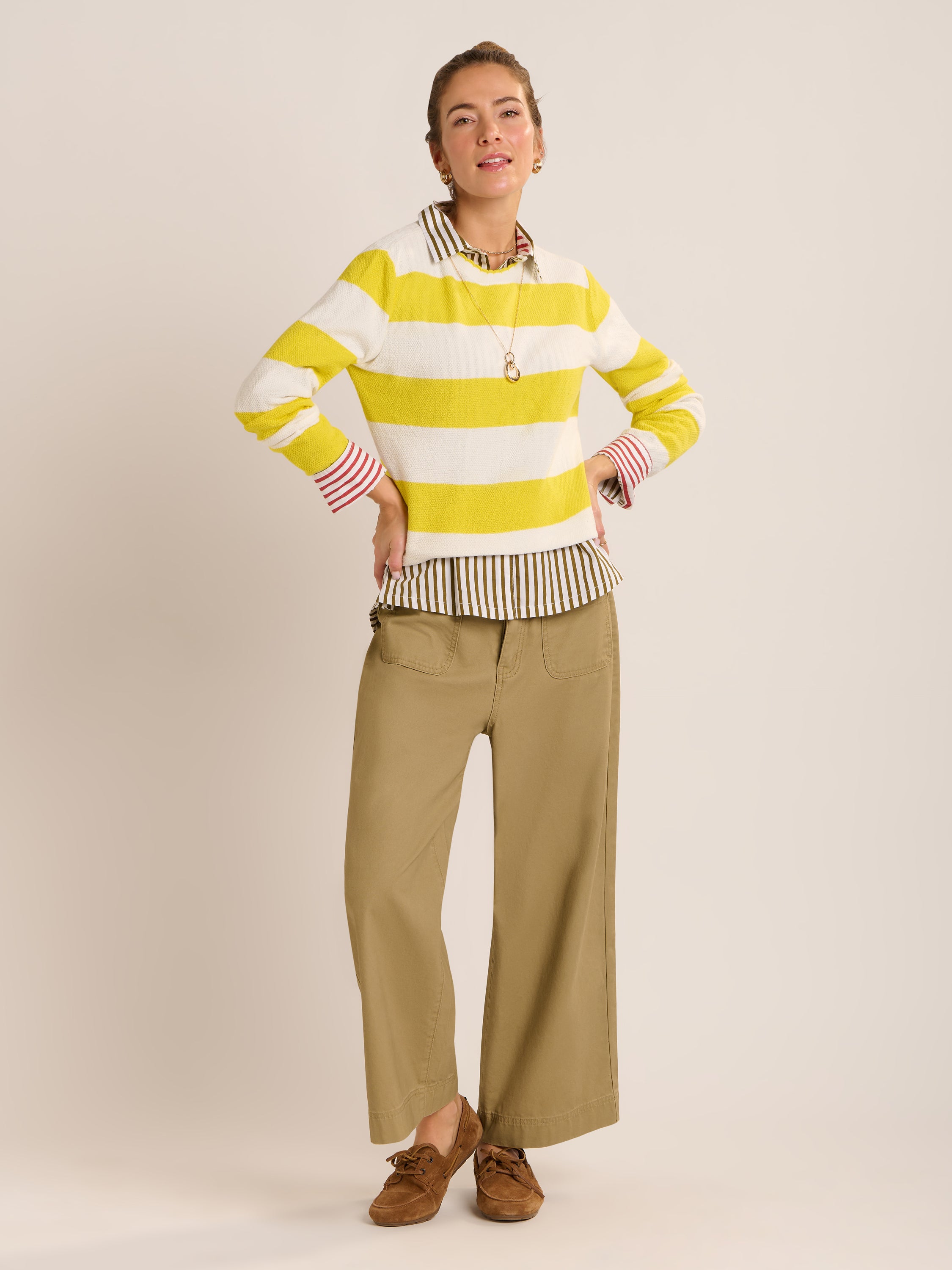 Echoa Scallop Crew Neck Jumper