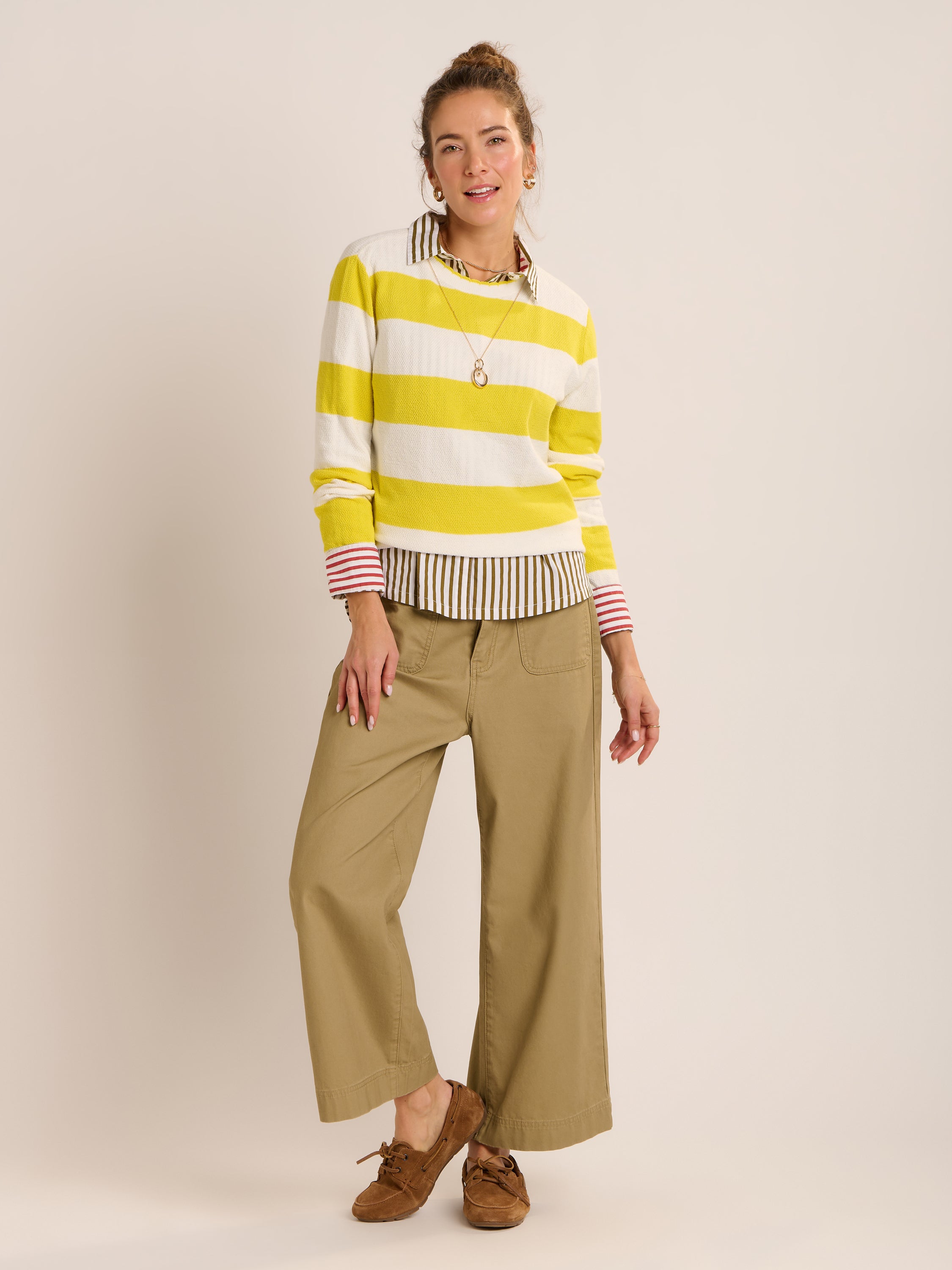 Echoa Scallop Crew Neck Jumper
