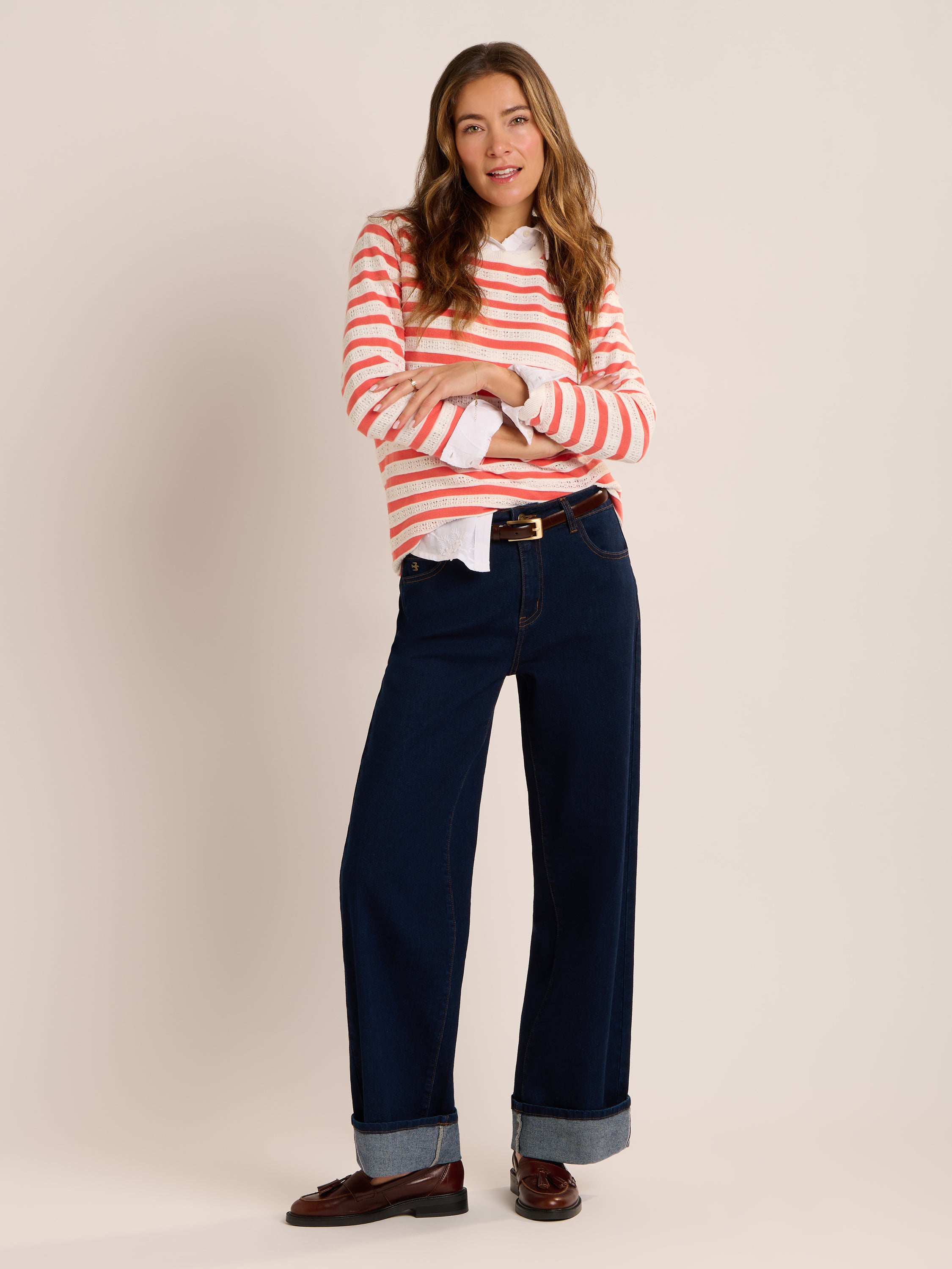Revelle Scallop Crew Neck Jumper