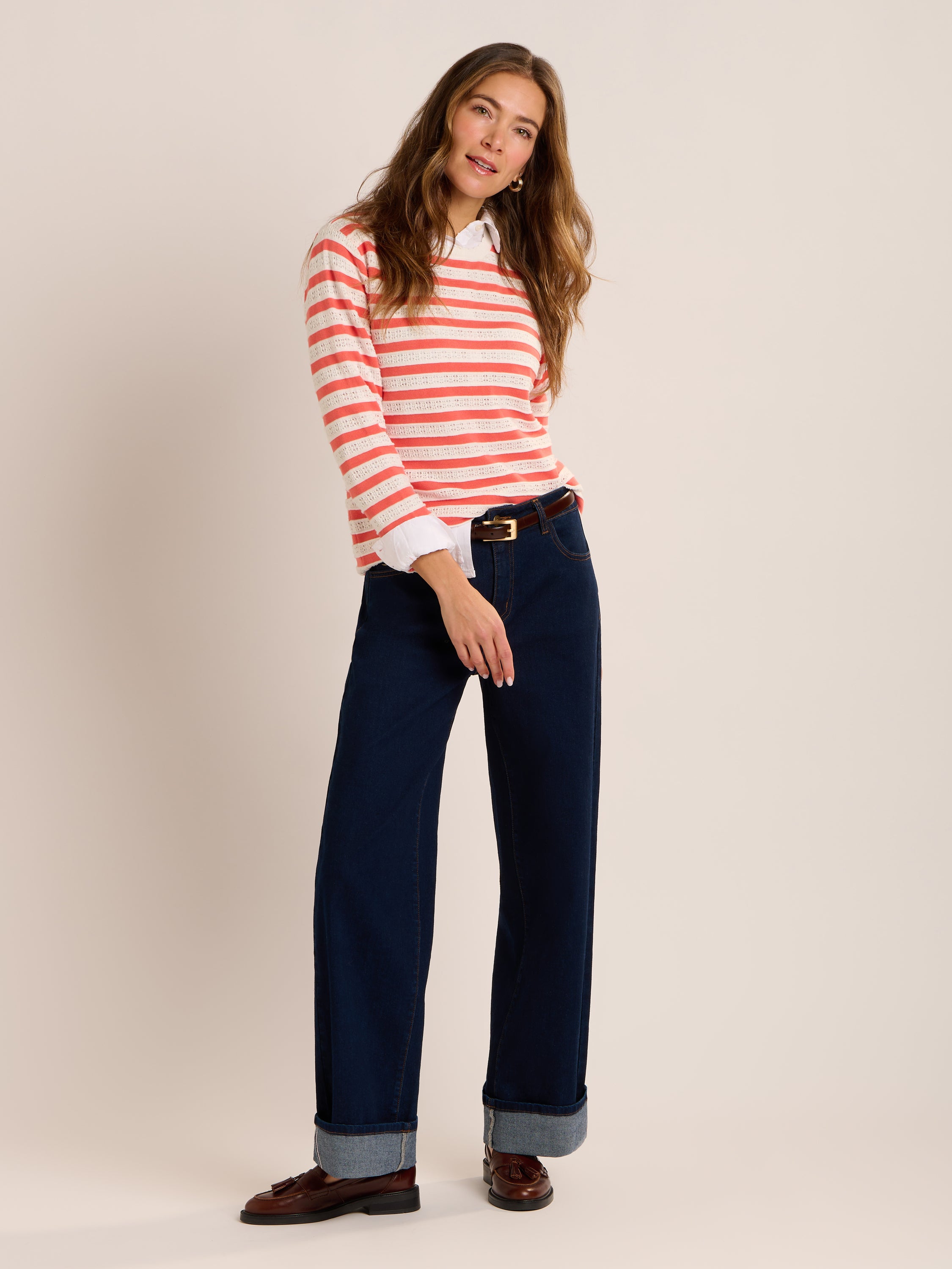 Revelle Scallop Crew Neck Jumper