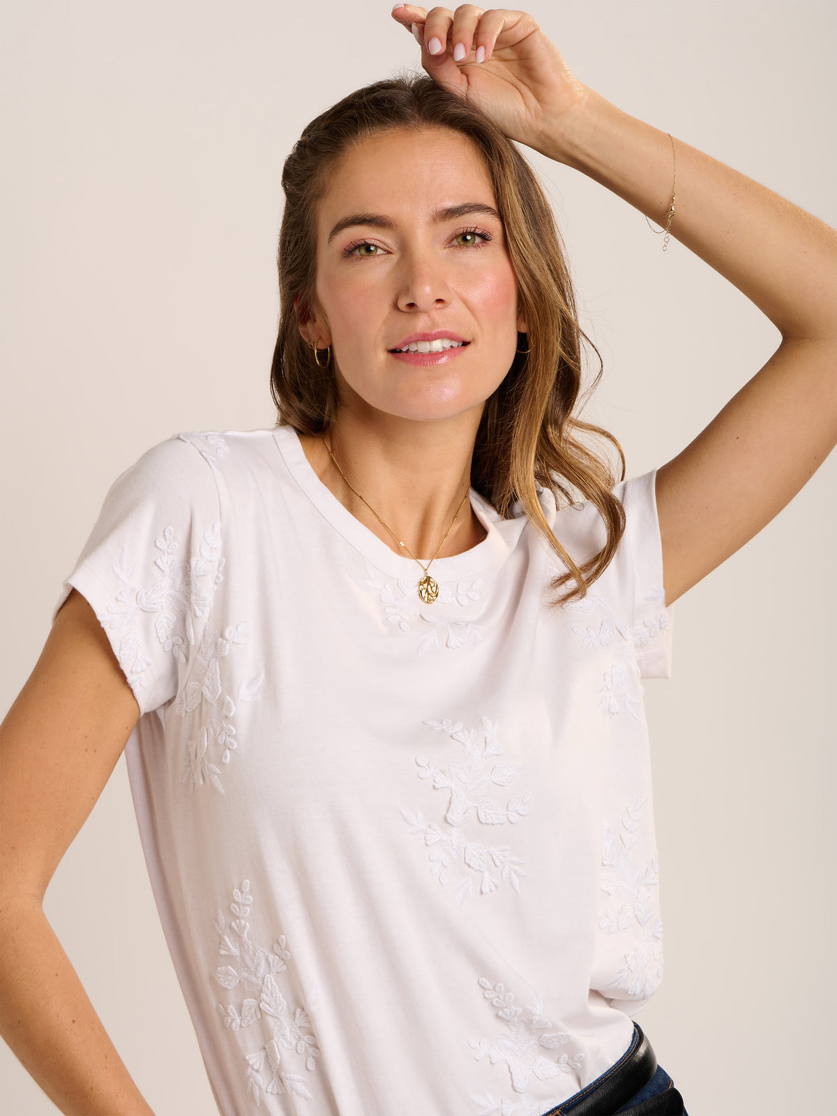 Agathe Embroidered T Shirt
