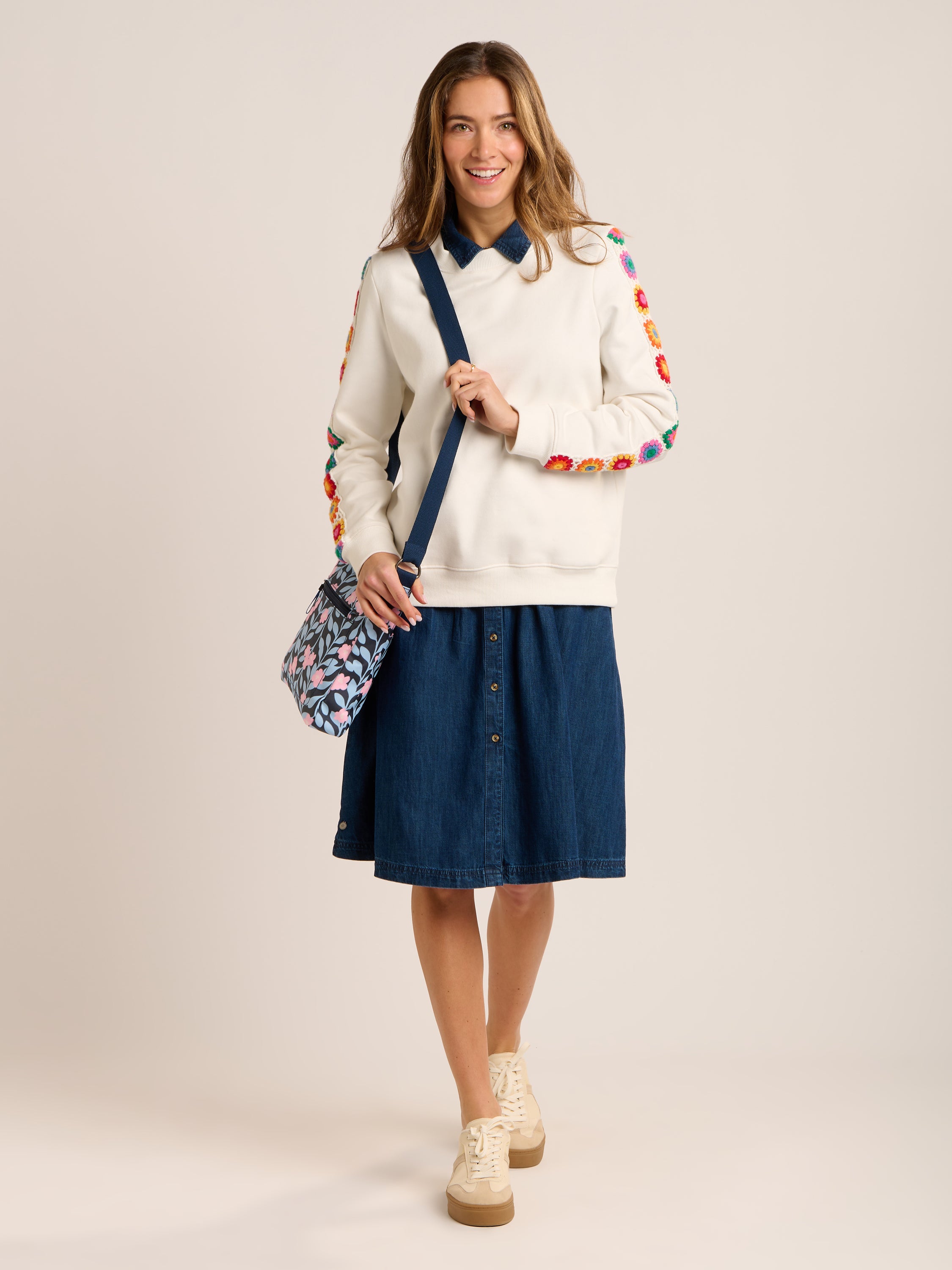 Jordan Crew Neck Crochet Sweatshirt