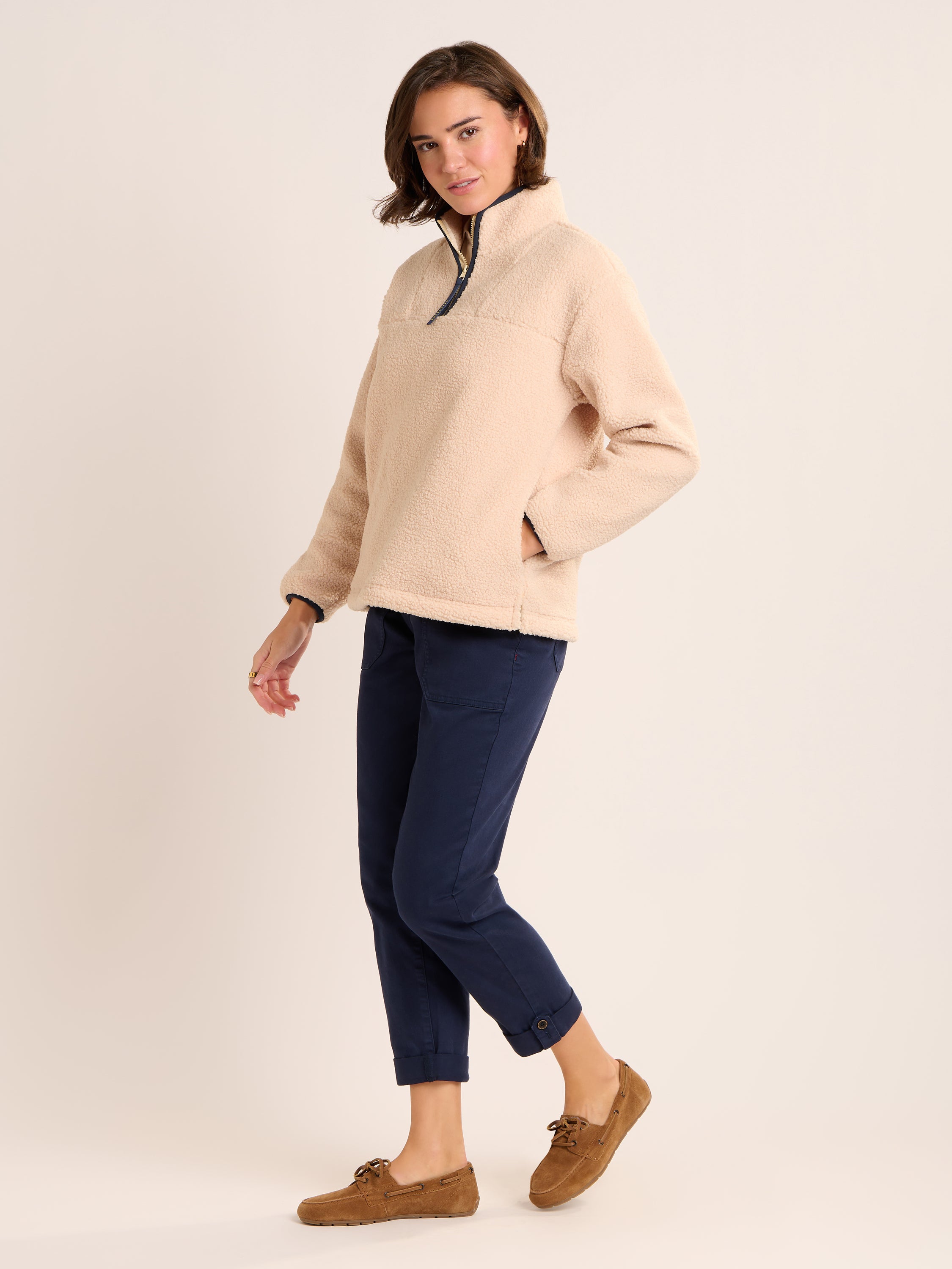 Wey Quarter Zip Borg Fleece