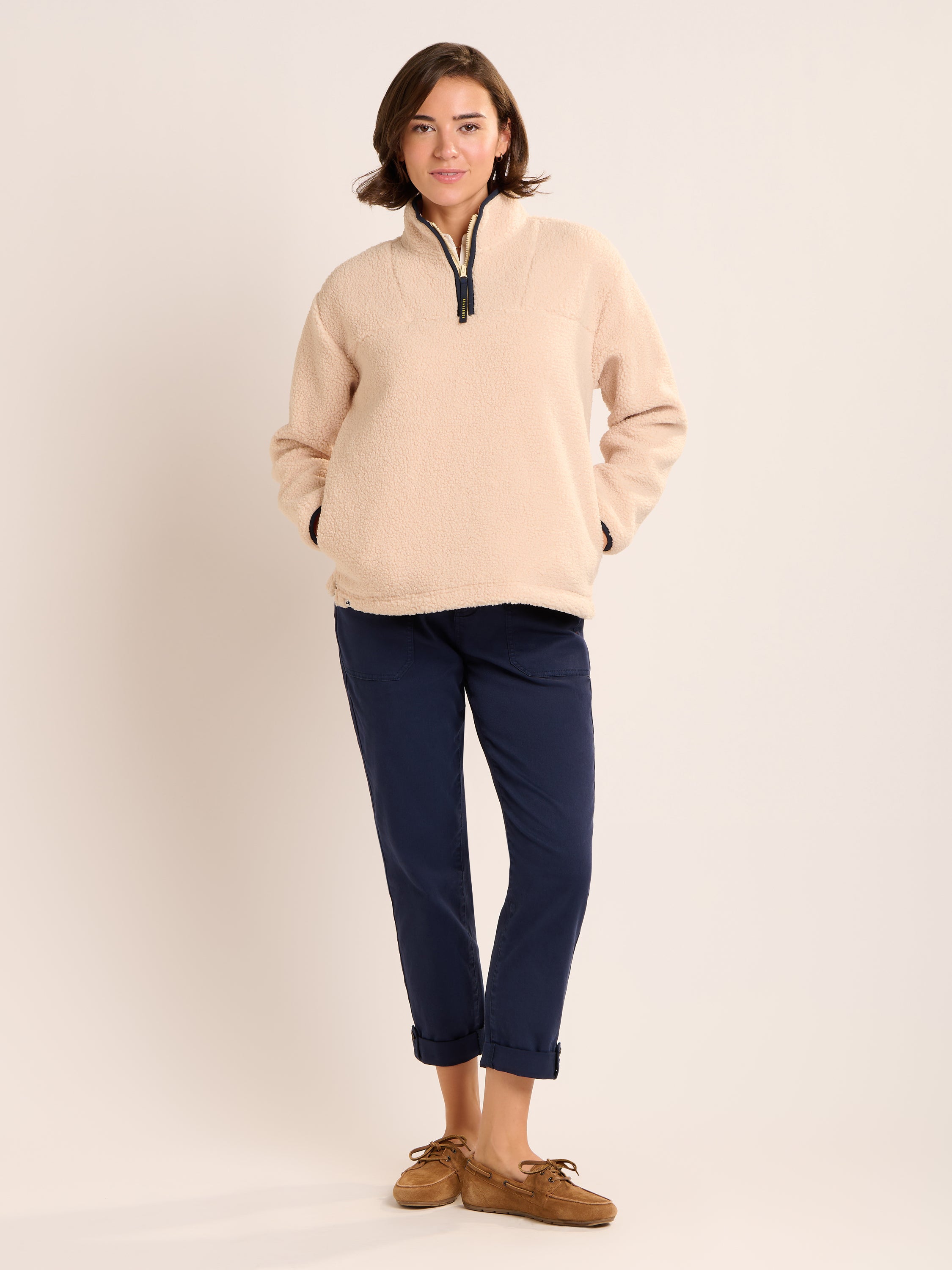 Wey Quarter Zip Borg Fleece