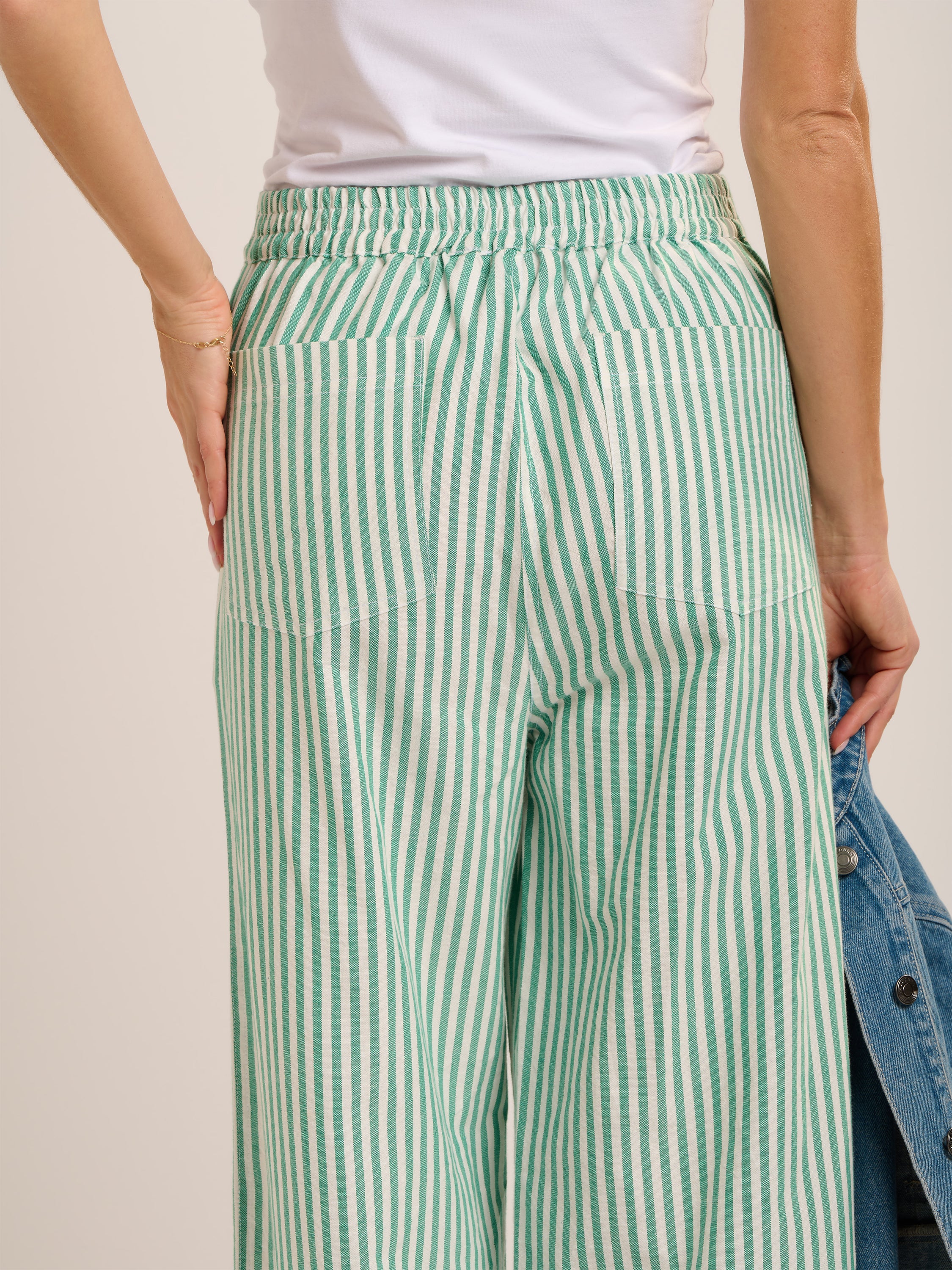 Phoebe Stripe Wide Leg Trouser