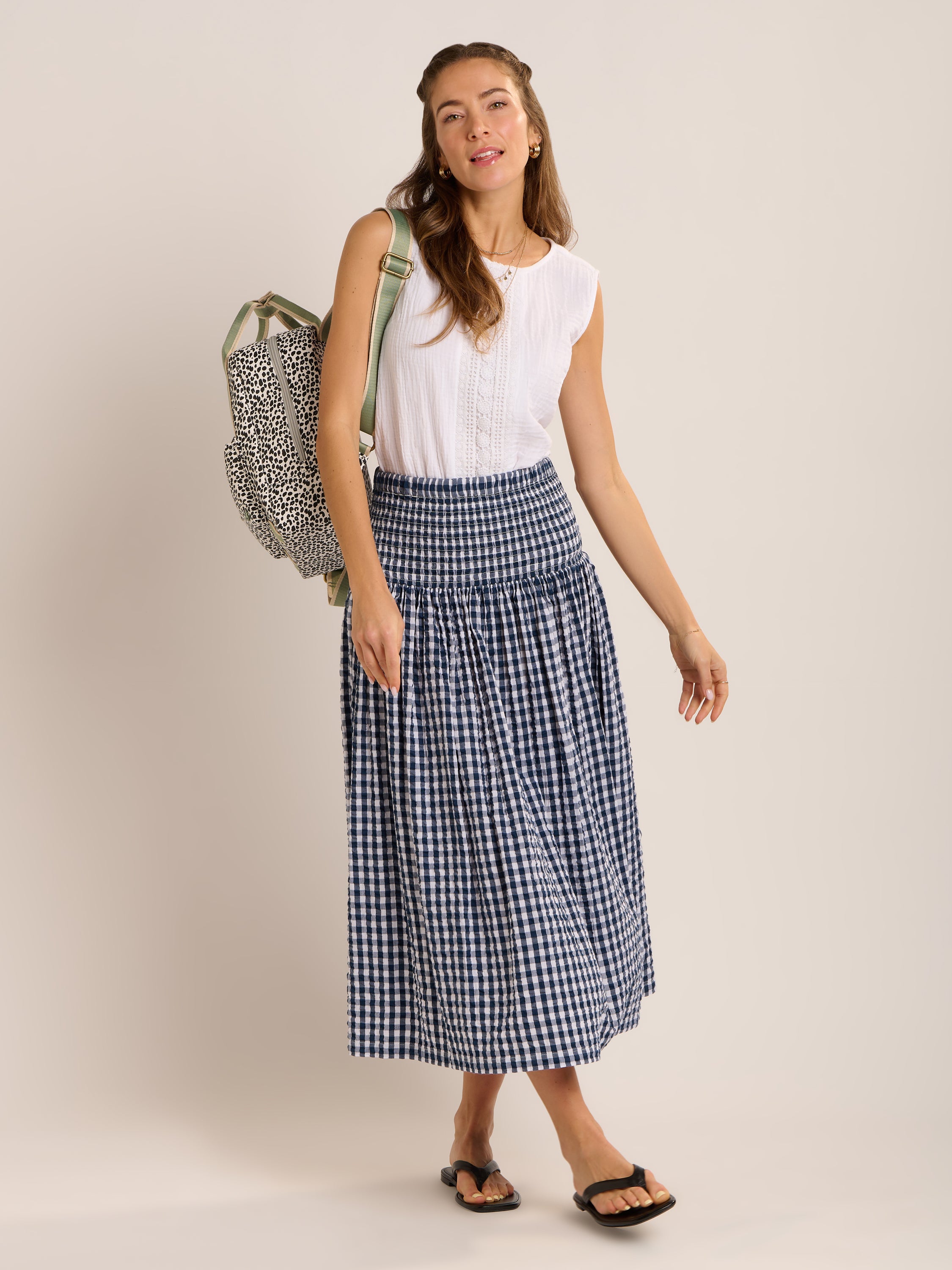 Lilly Double Cloth Sleeveless Blouse