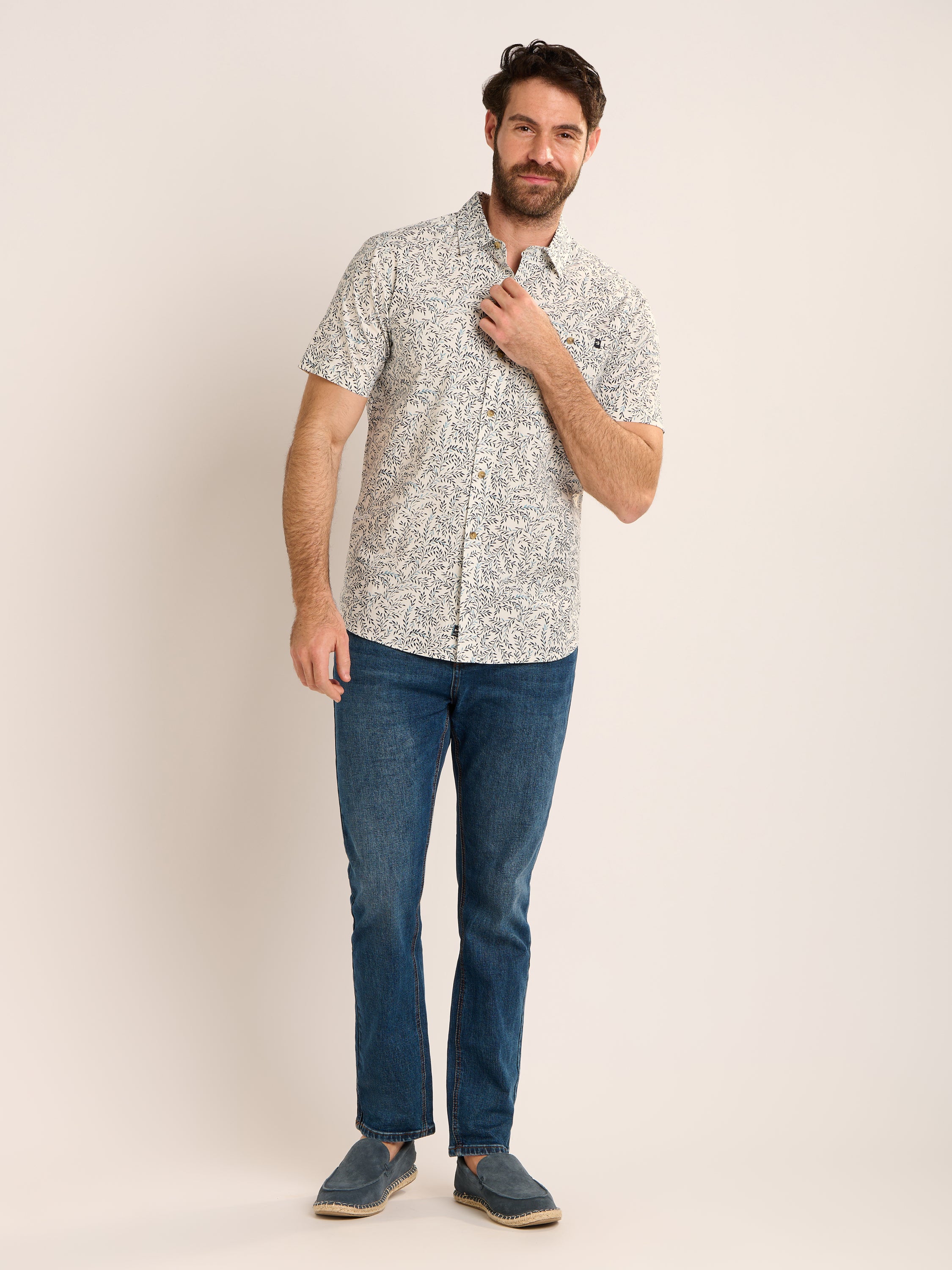 Mappleton Leaves Printed Shirt