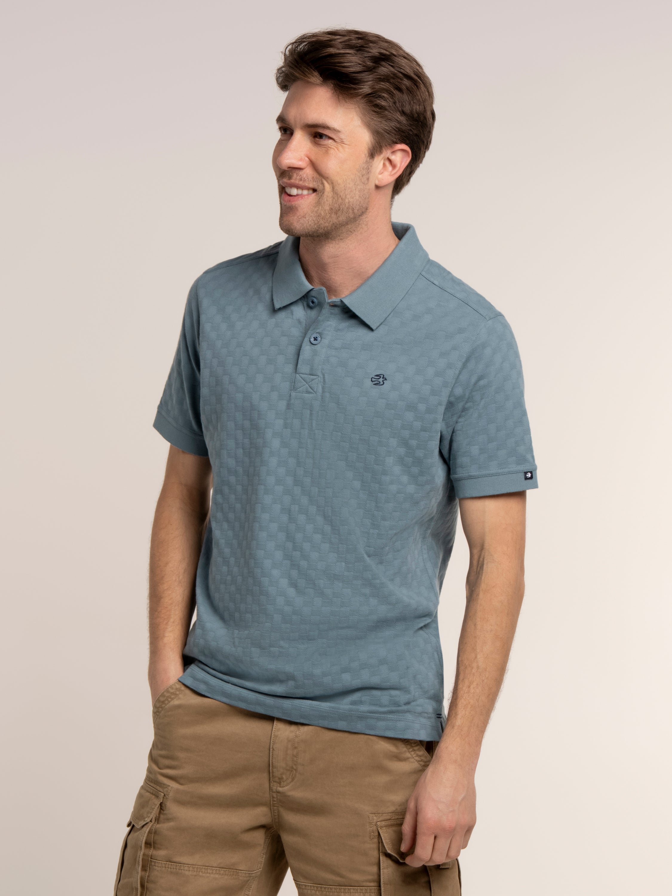 Saxilby Jacquard Polo – Brakeburn