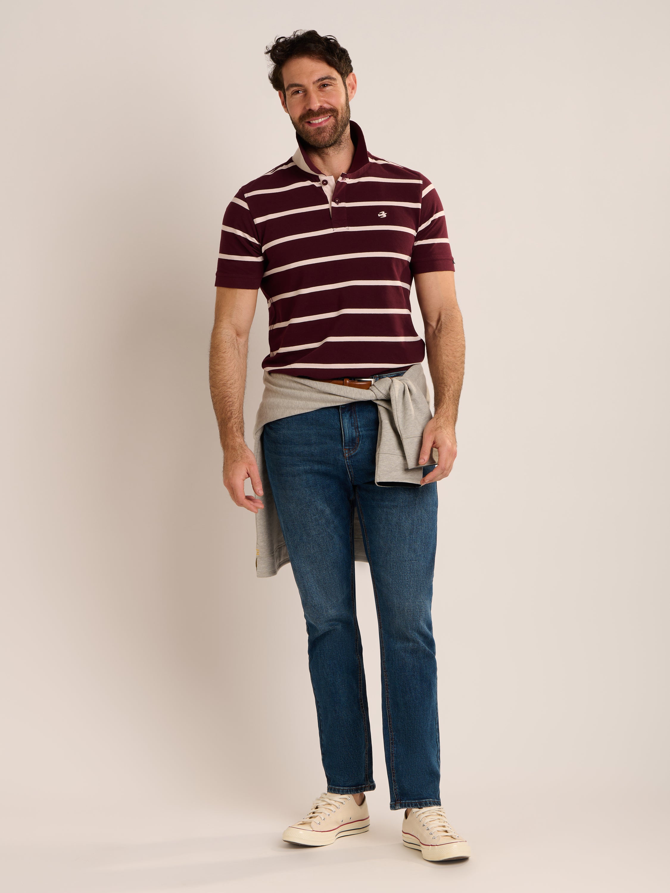 Seaham Stripe Pique Polo