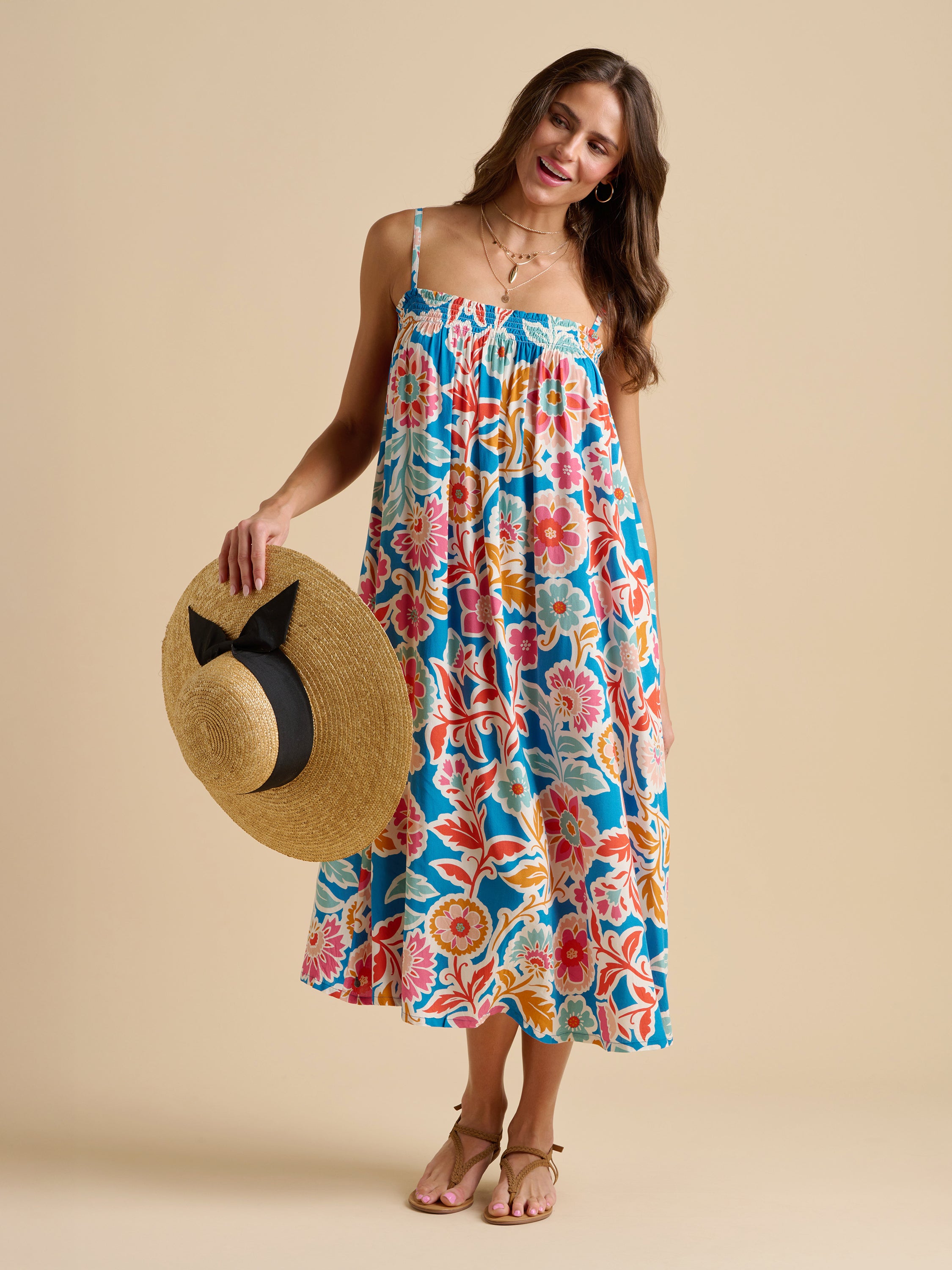 in full bloom midi dress Womens Multi Full Bloom Midi Dress