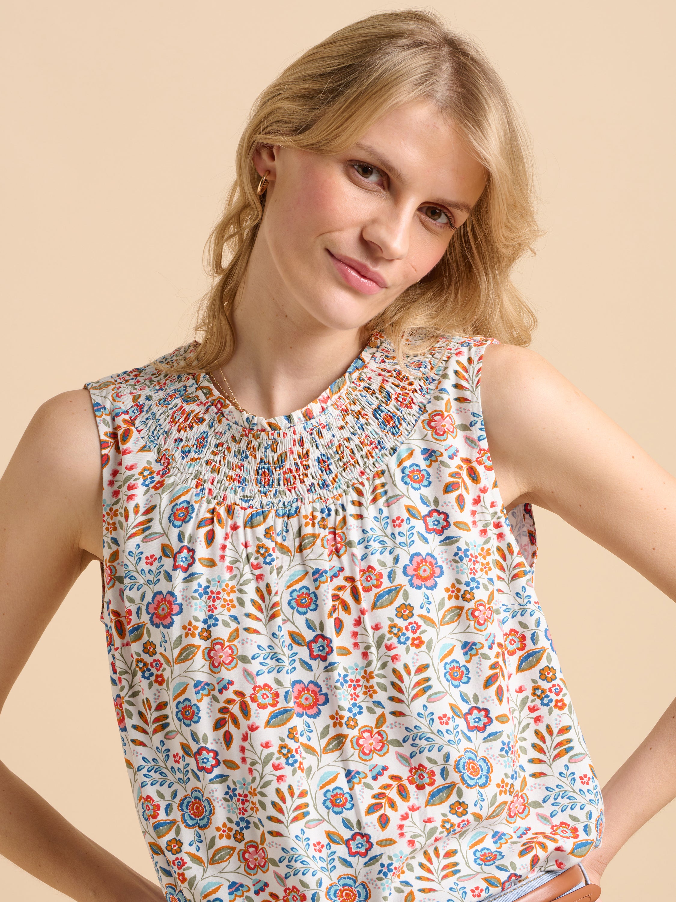 Cream Secret Garden Vest