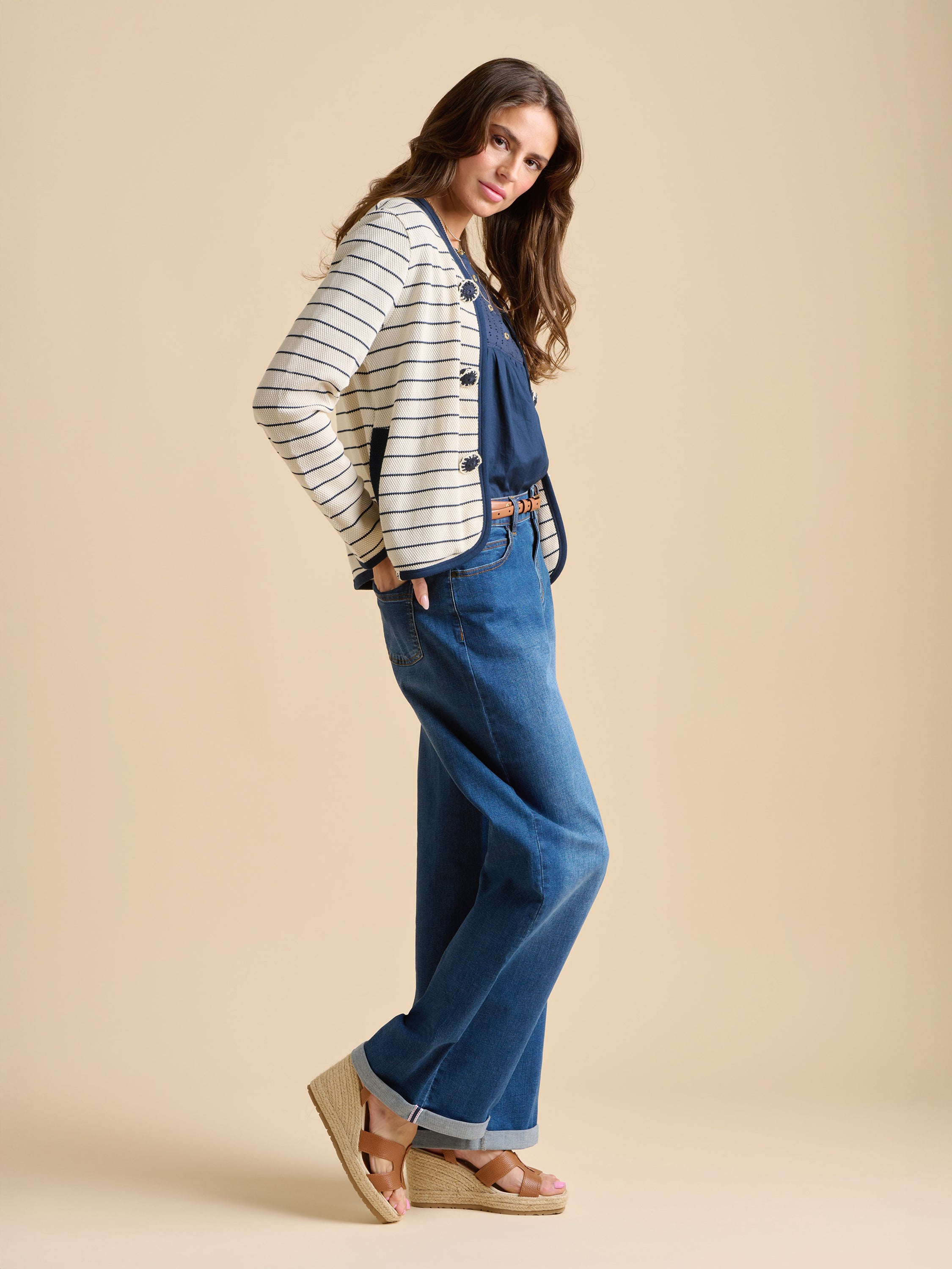 Breton Stripe Sweat Jacket