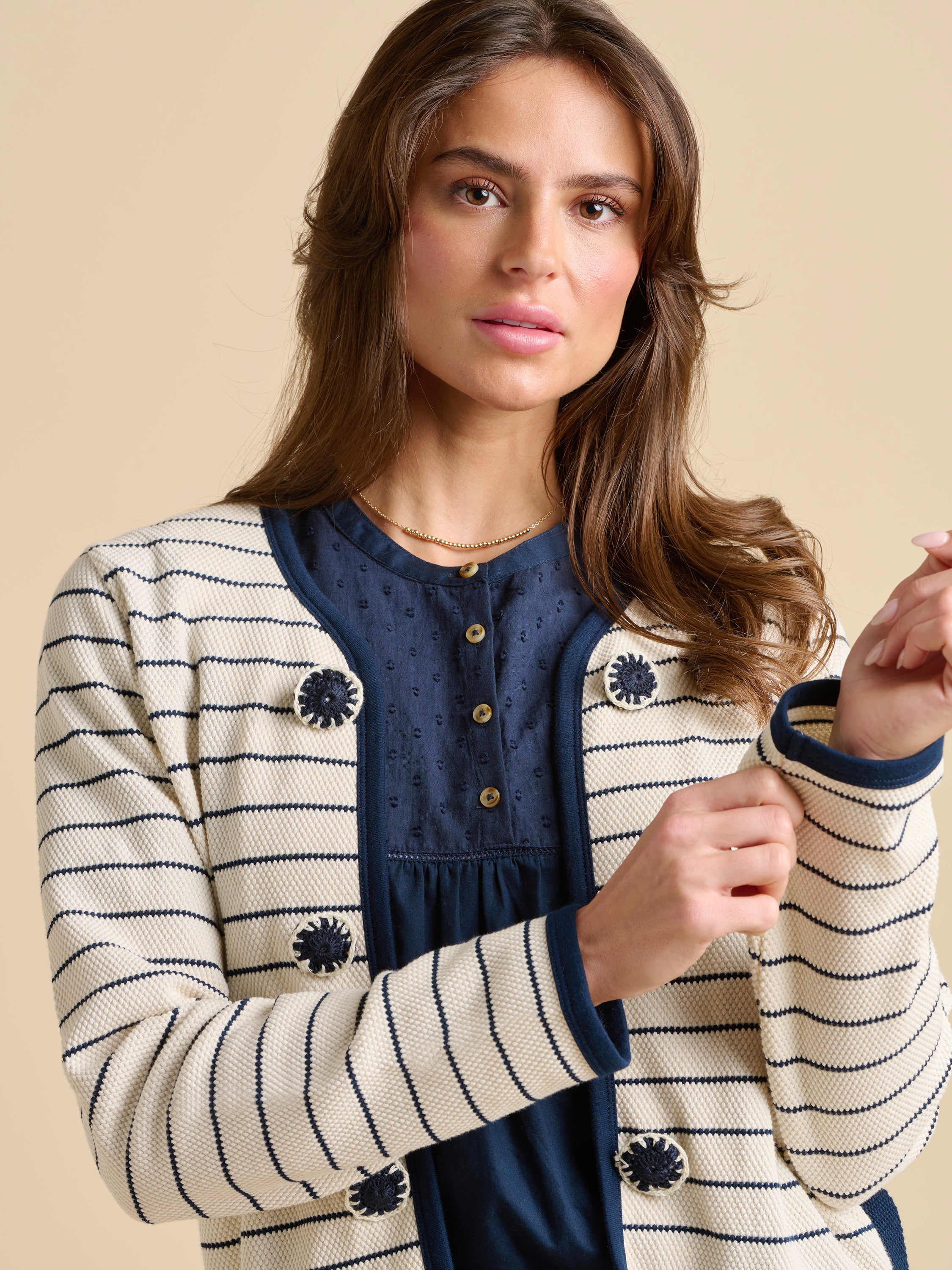 Breton Stripe Sweat Jacket