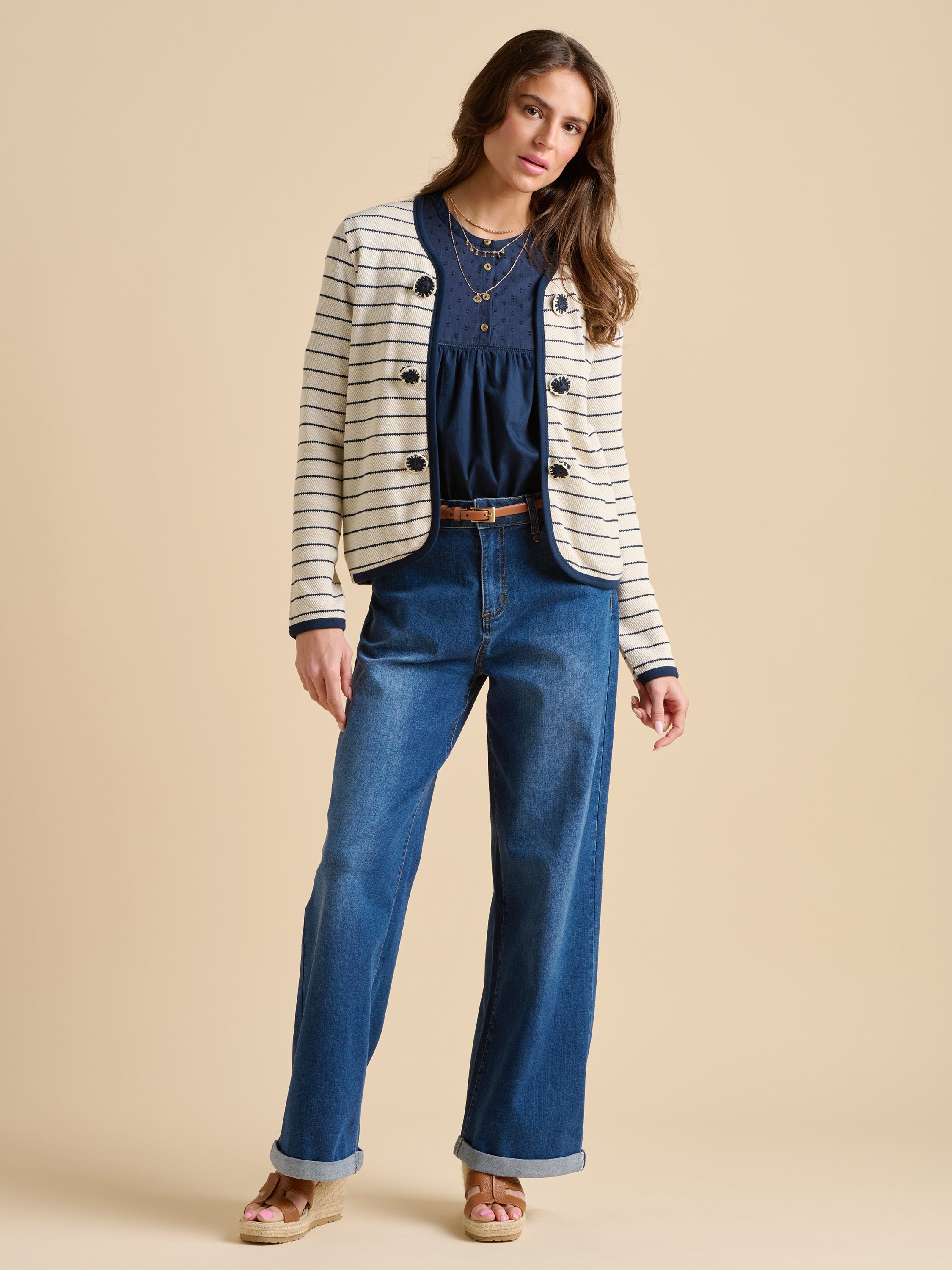 Breton Stripe Sweat Jacket