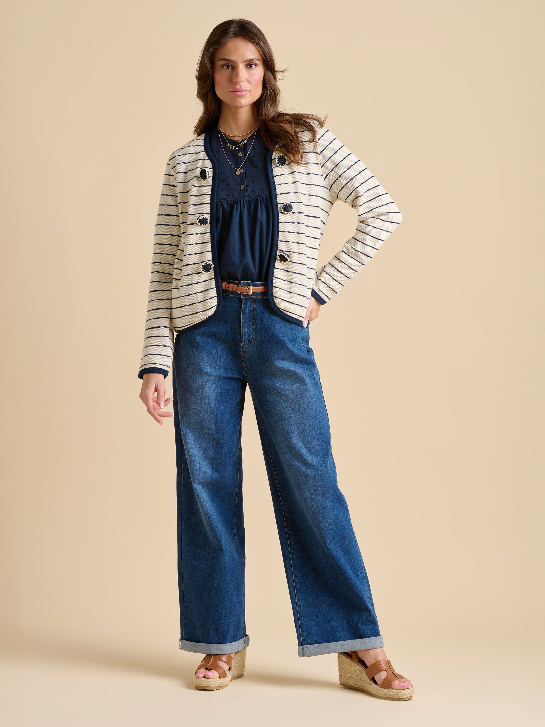 Breton Stripe Sweat Jacket