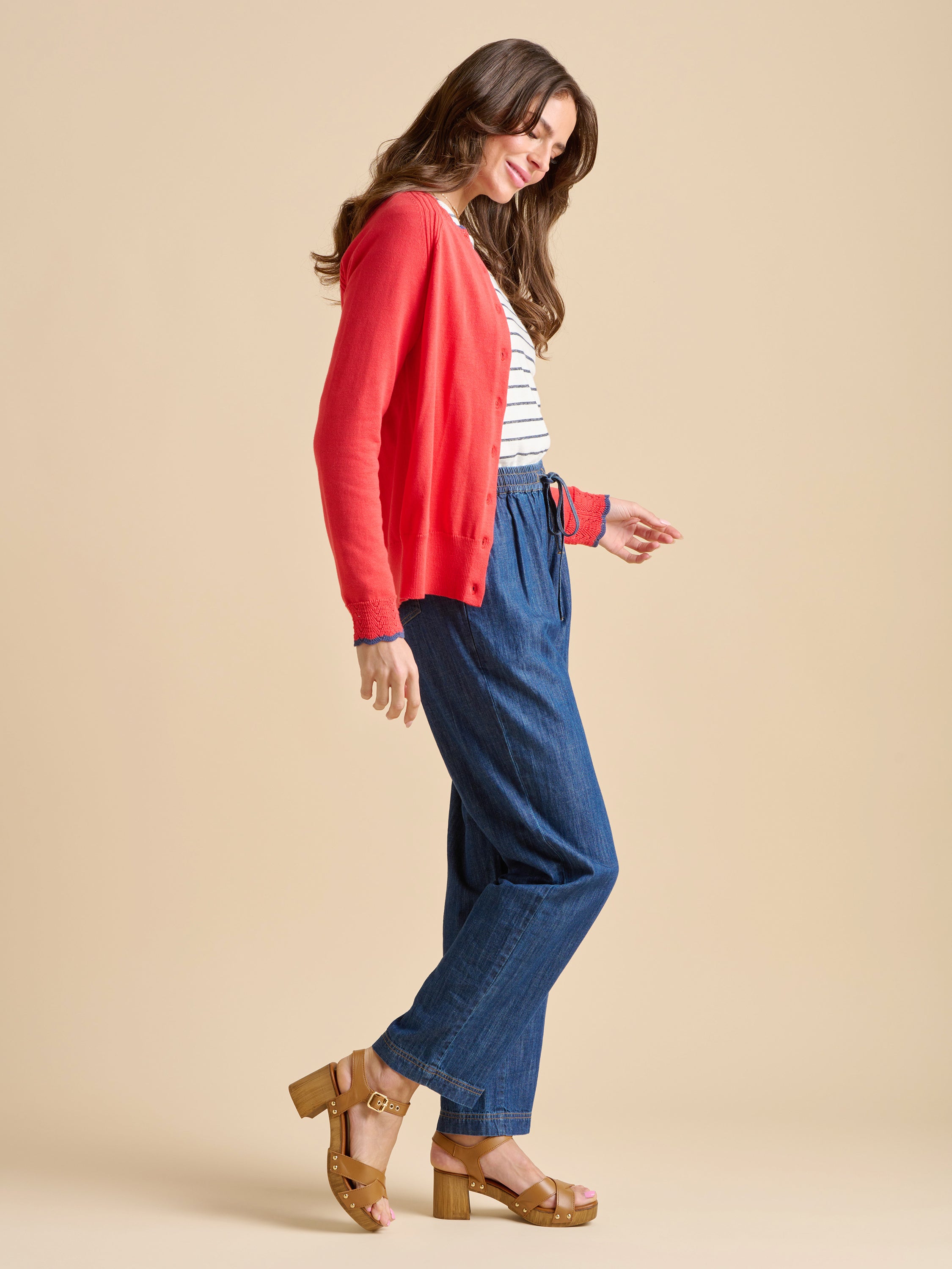 Frill Neck Cardigan