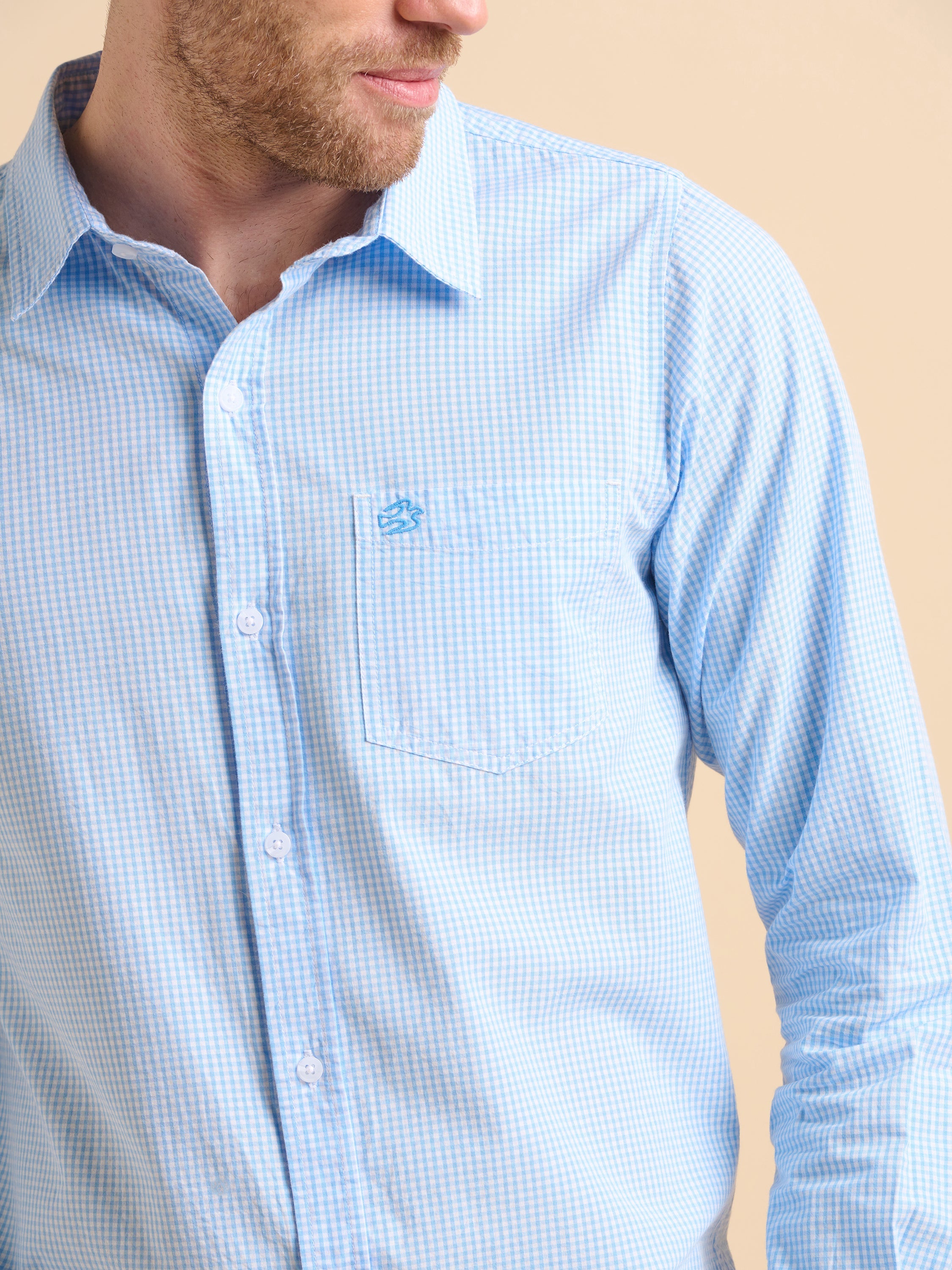 Blue Gingham Shirt
