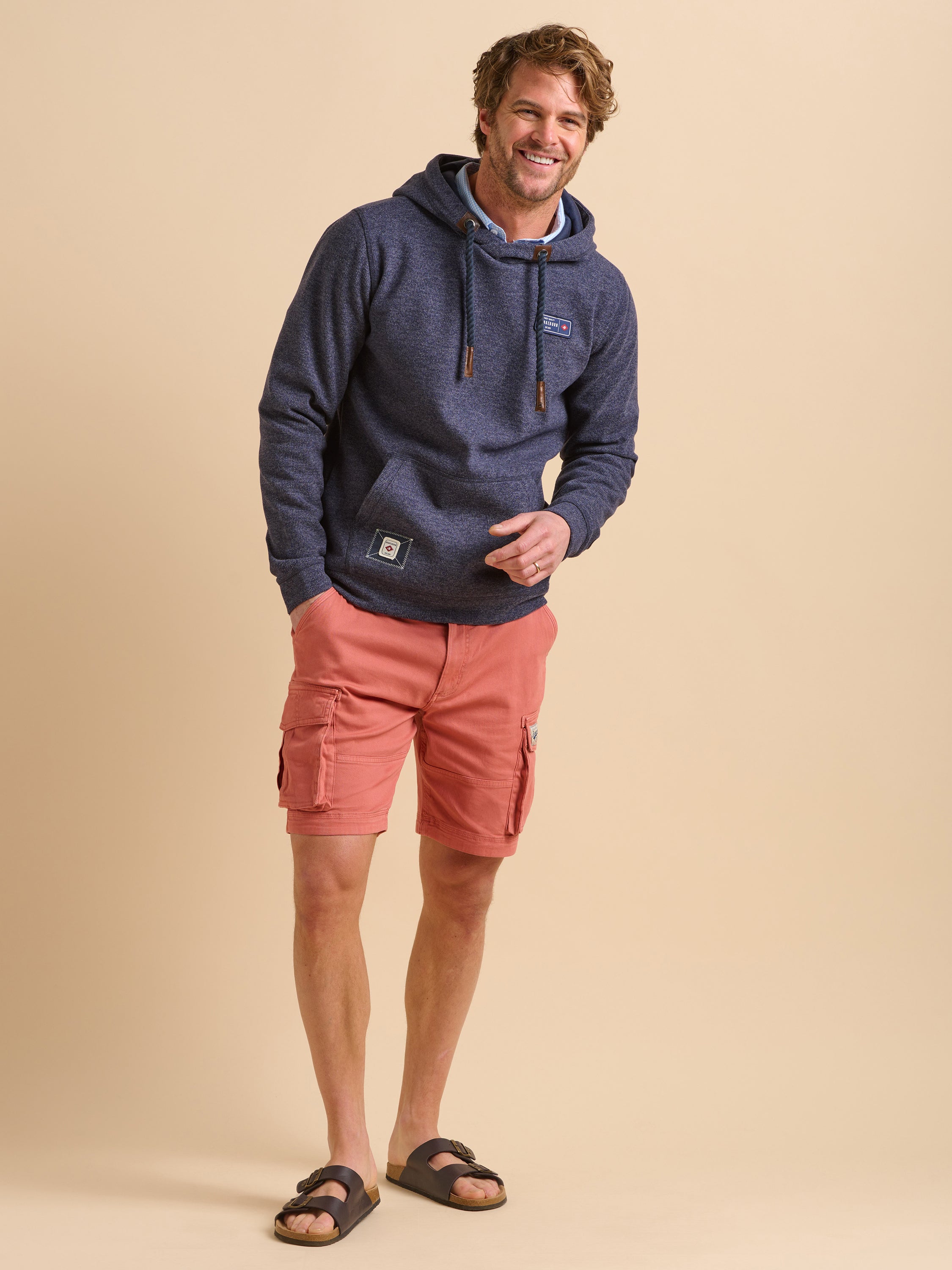 Navy Marl Hoodie