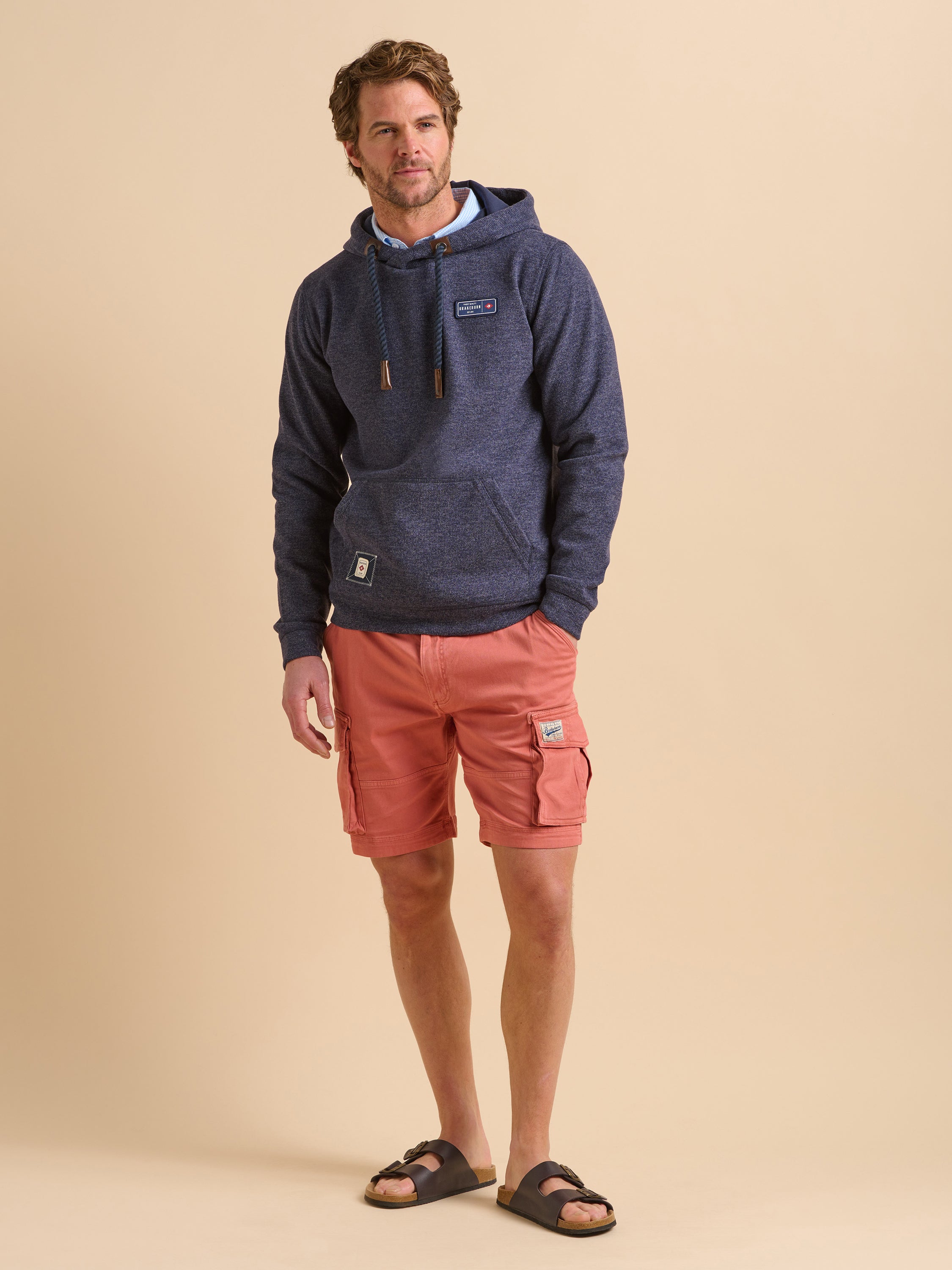 Navy Marl Hoodie