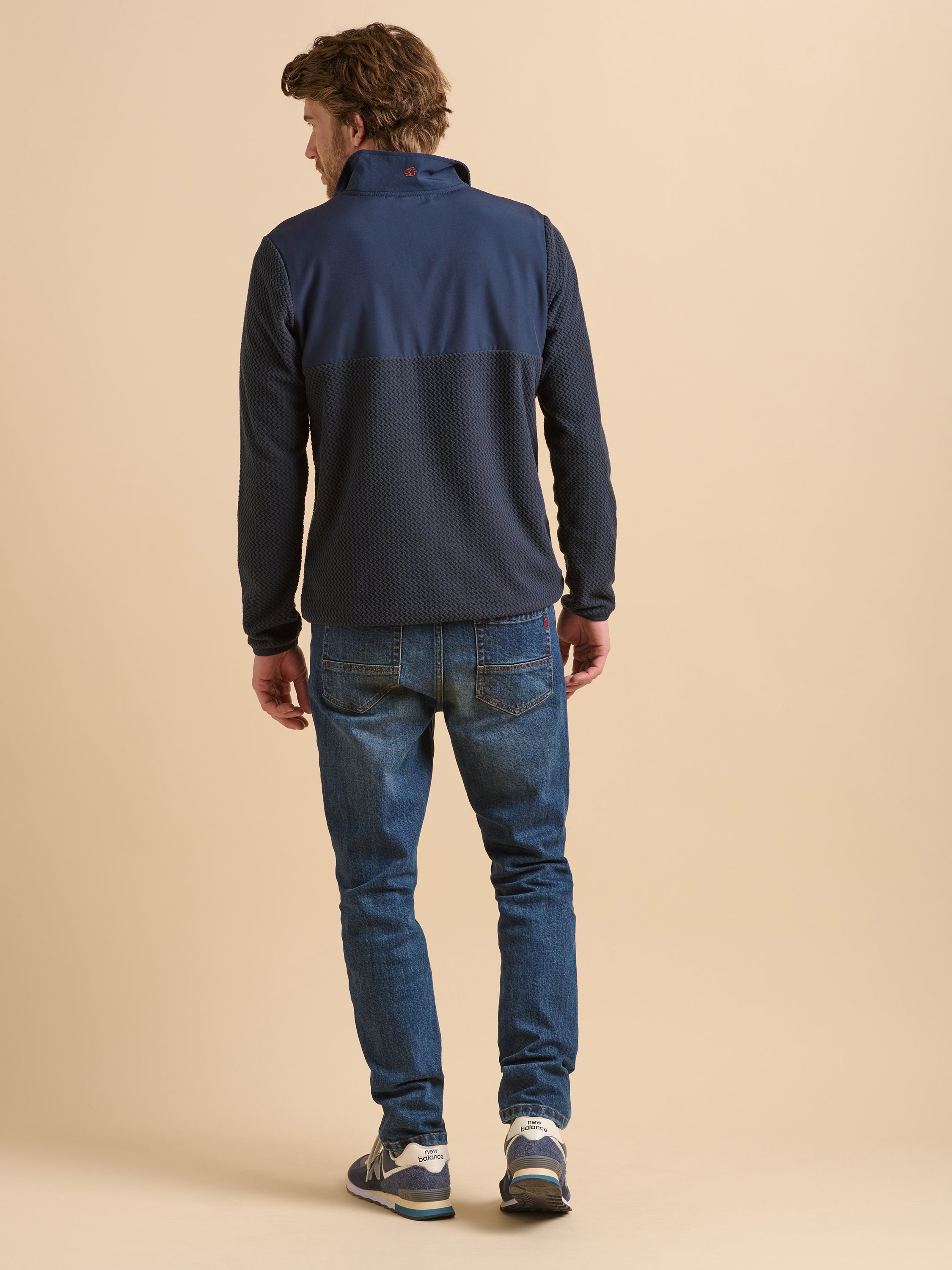 Navy Quarter Zip Micro Fleece